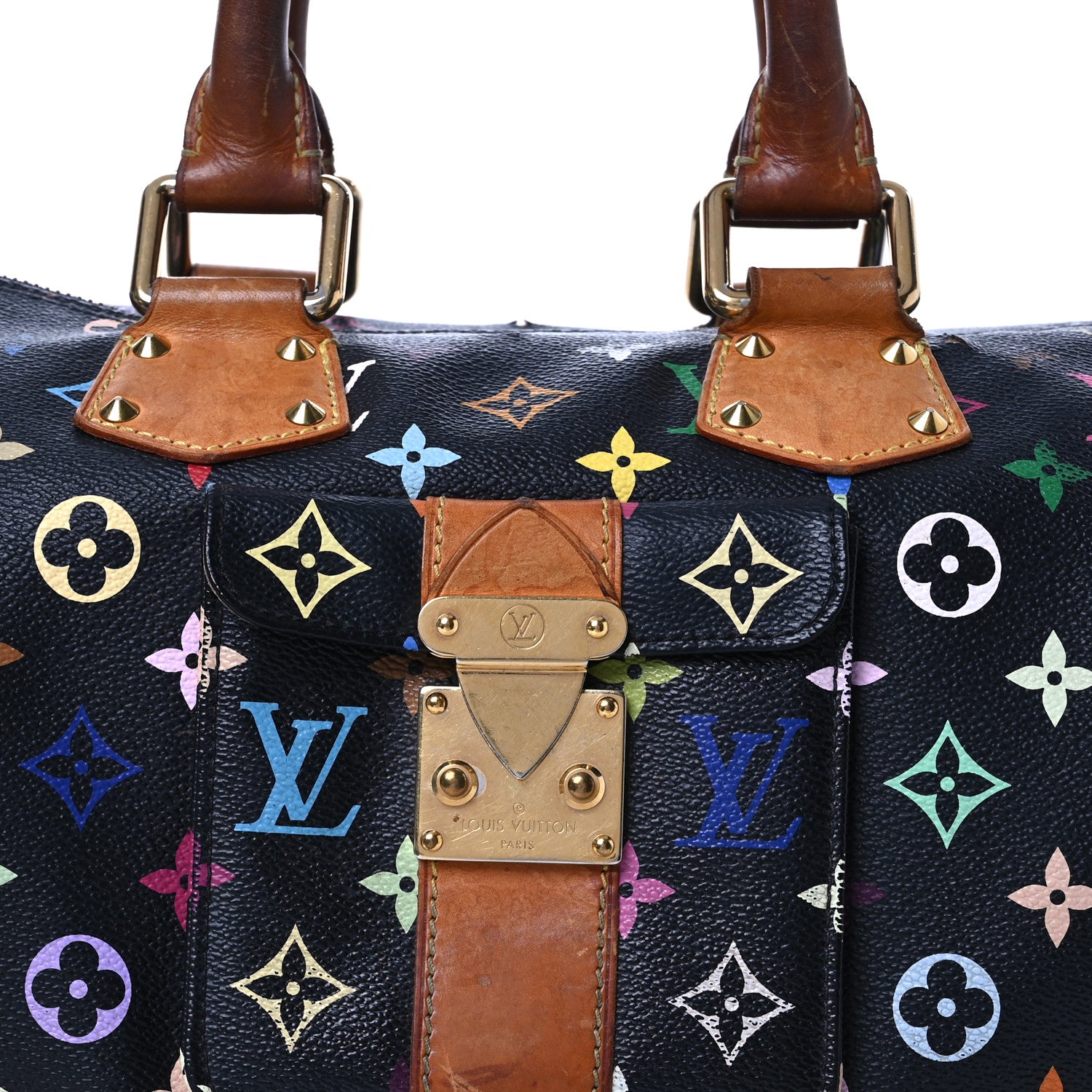 Louis Vuitton Monogram Multicolor Speedy 30 Black 7 of 13