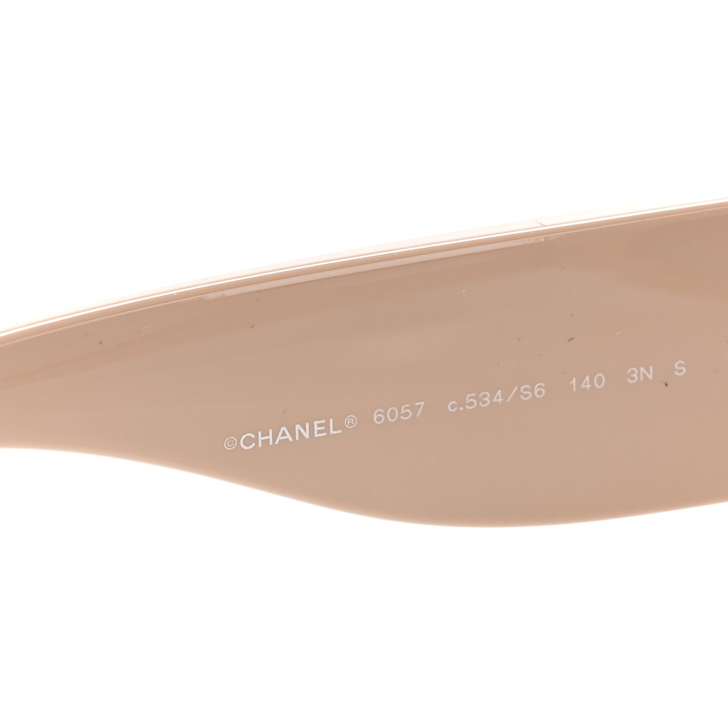 Acetate Cat Eye Sunglasses 6057 Beige Black