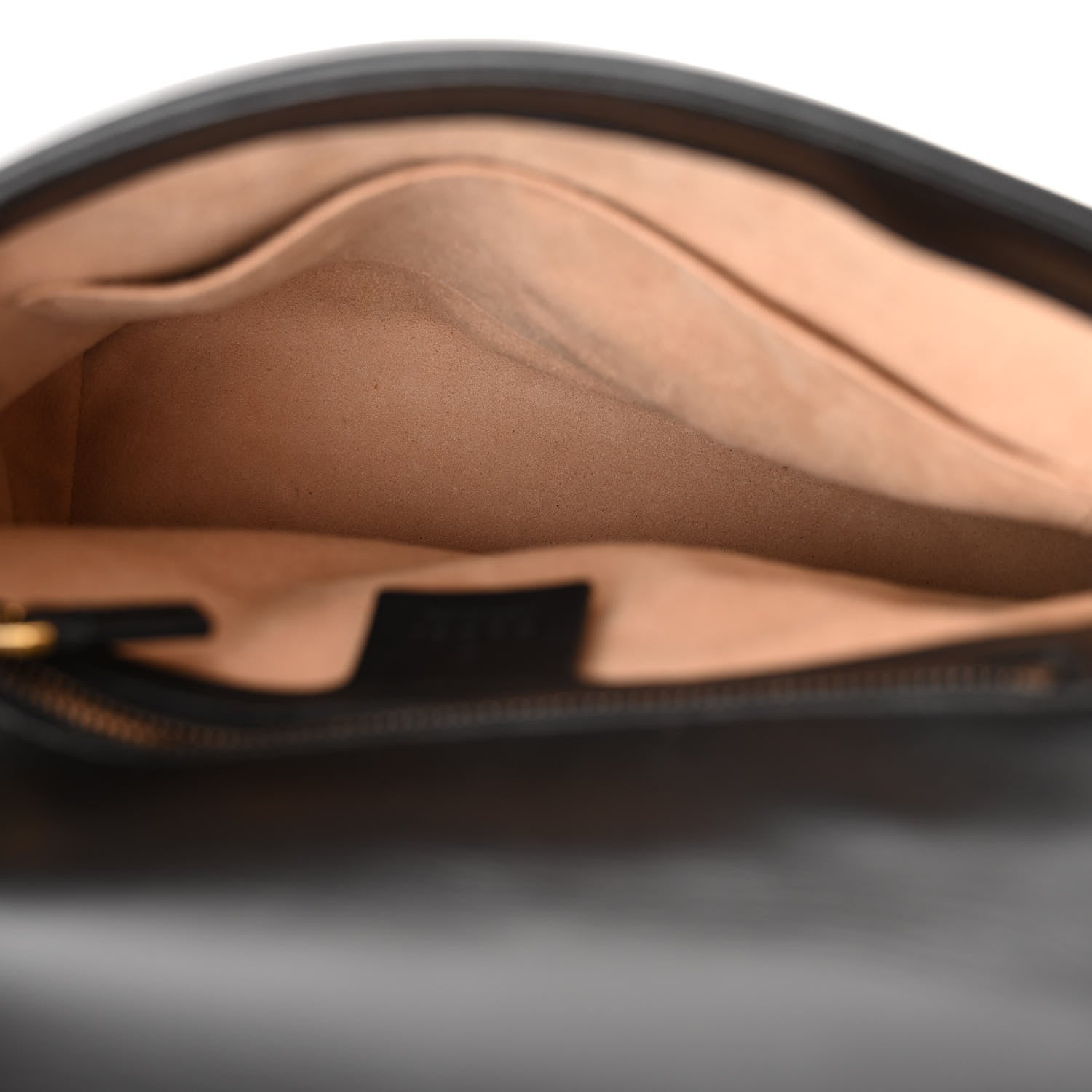Gucci Calfskin Matelasse Small GG Marmont Top Handle Shoulder Bag Black 5 of 10