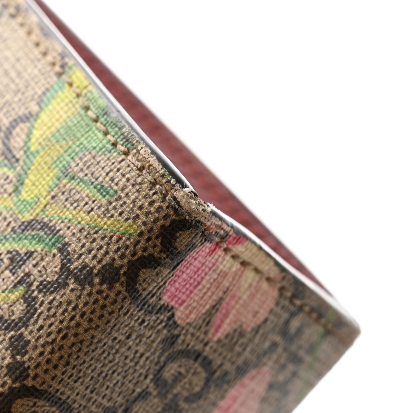 GG Supreme Monogram Blooms Large Cosmetic Case Beige Multicolor Dry Rose