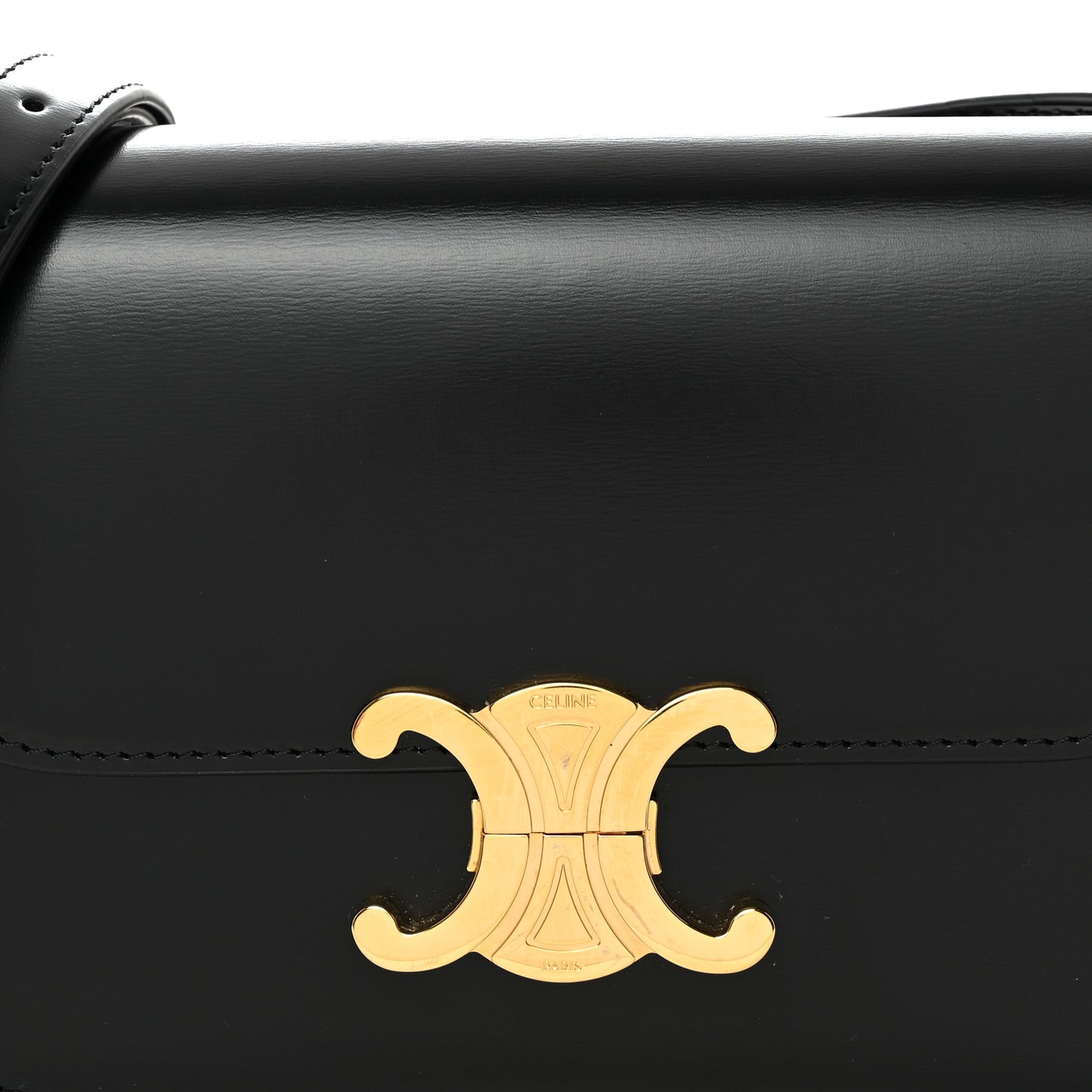 Shiny Calfskin Teen Triomphe Black