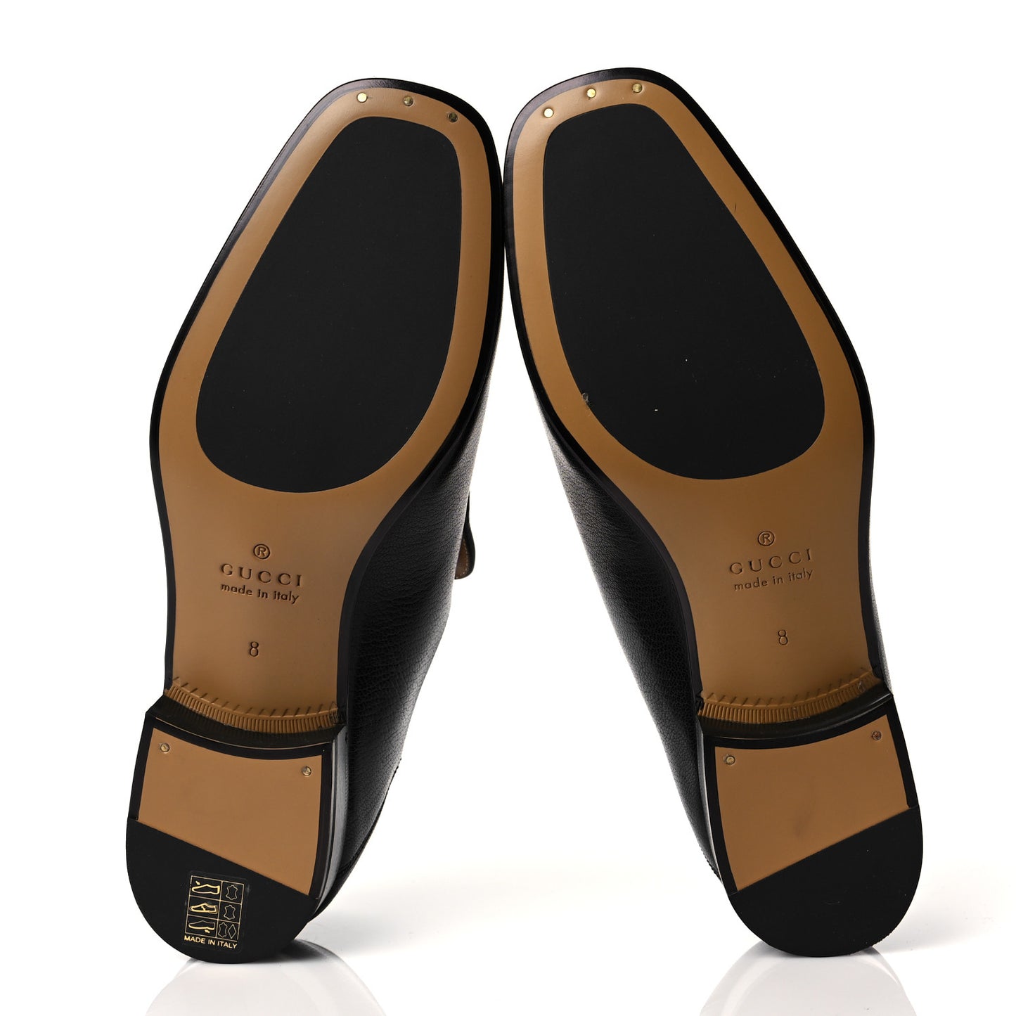 Goatskin Mens Horsebit Loafers 8 Black