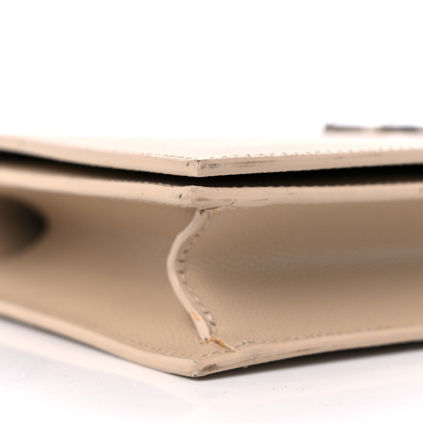 Grain De Poudre Classic Kate Monogram Clutch Nude Powder