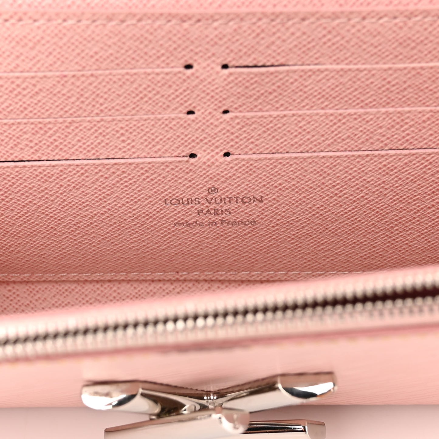 Epi Mechanical Flowers Twist Chain Wallet Rose Ballerine