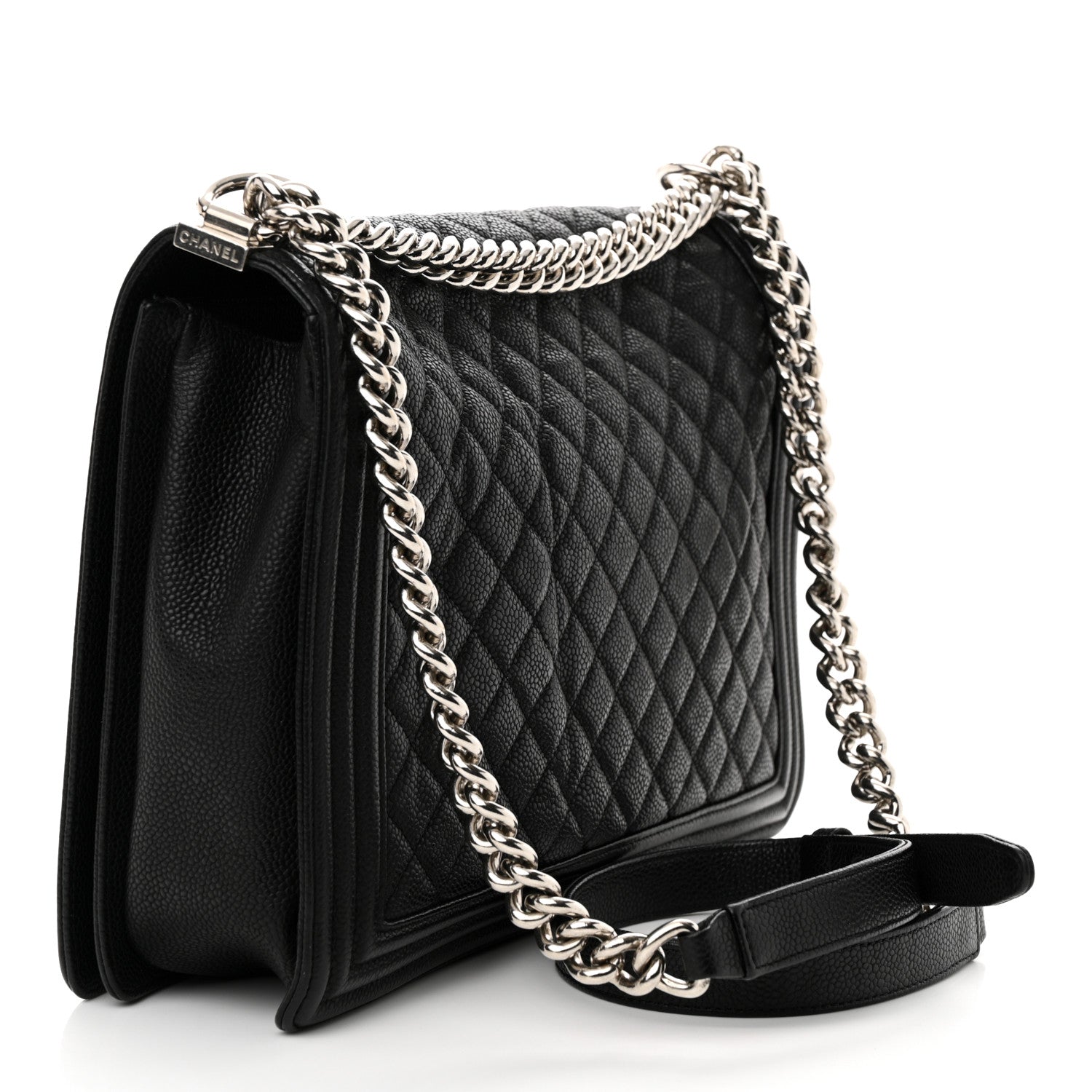 Chanel Caviar Quilted Large Boy Flap Black 3 of 15