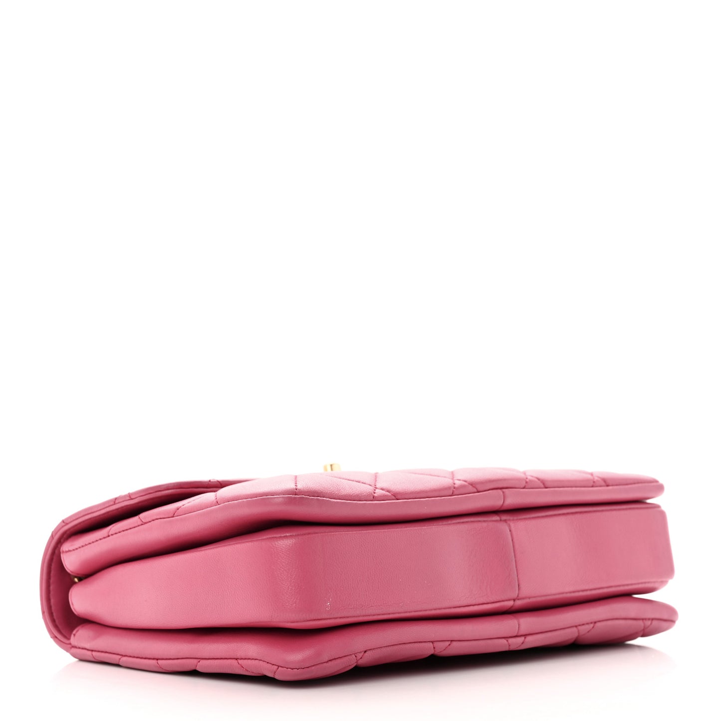 Lambskin Quilted Small Trendy CC Flap Dual Handle Bag Pink