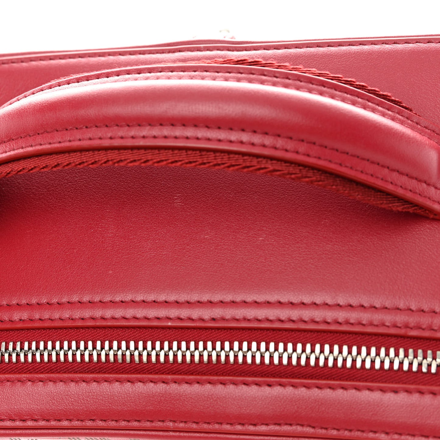 Calfskin Oblique Galaxy Perforated Marsupio World Tour Pelle Sling Red White
