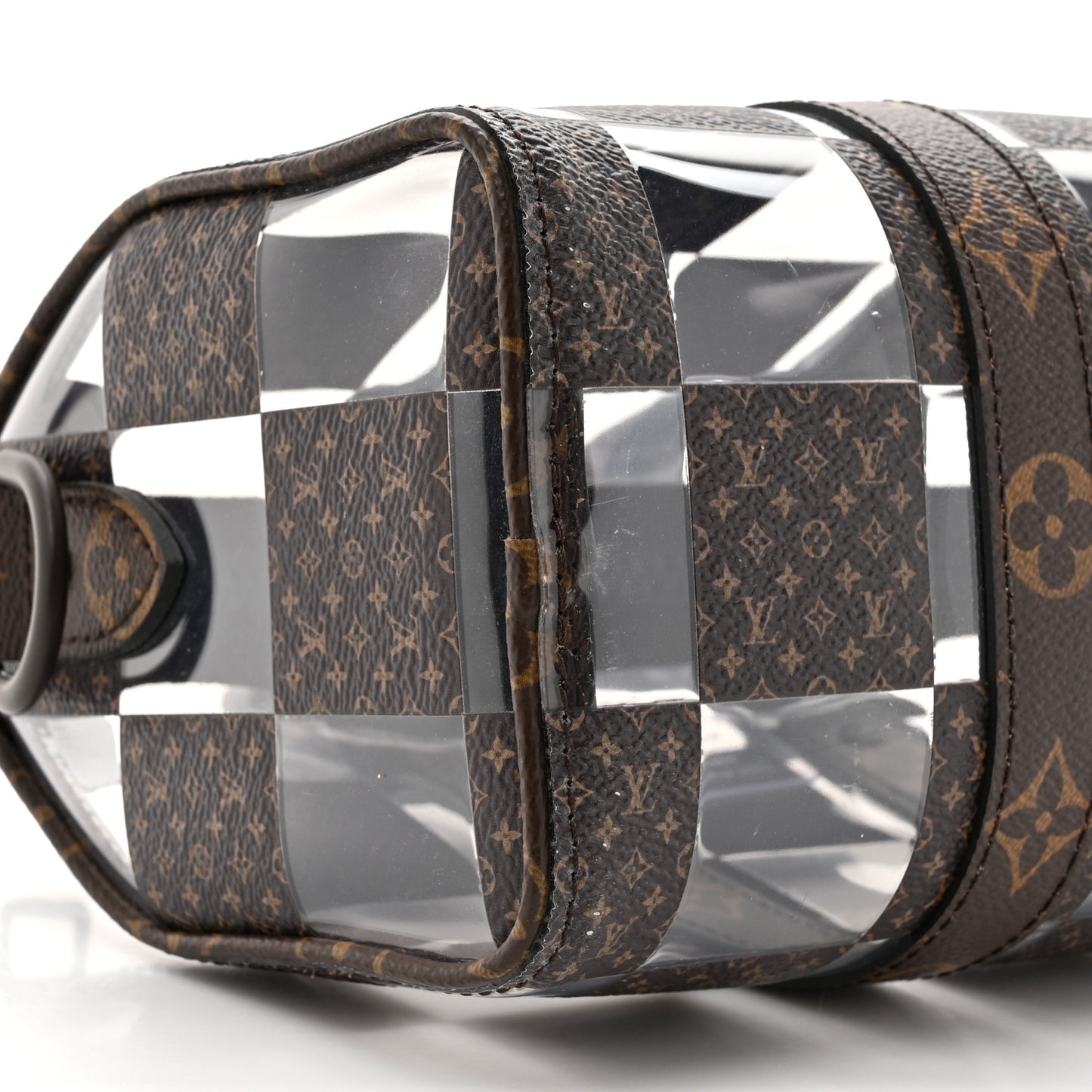 PVC Monogram Chess Keepall Bandouliere 25