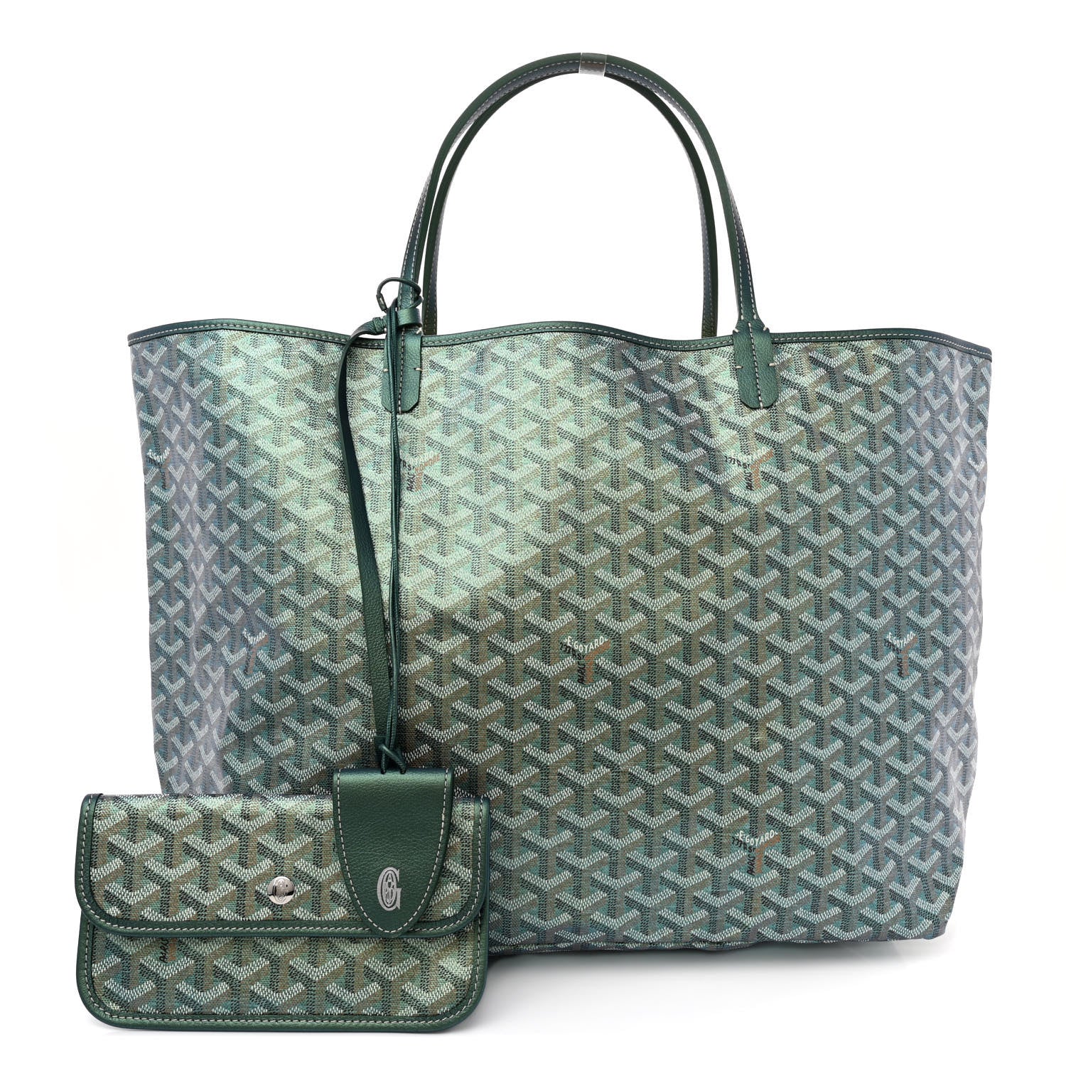 Goyard Iridescent Goyardine Saint Louis GM Pearly Green 3 of 11