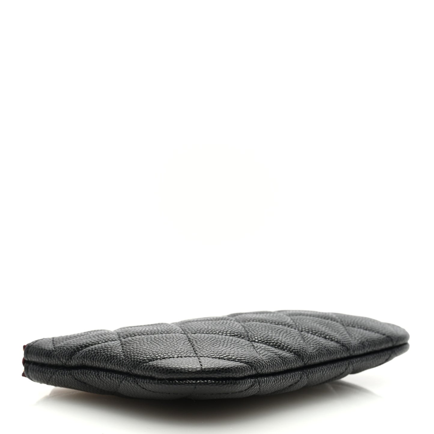 Caviar Quilted Small Cosmetic Case Black