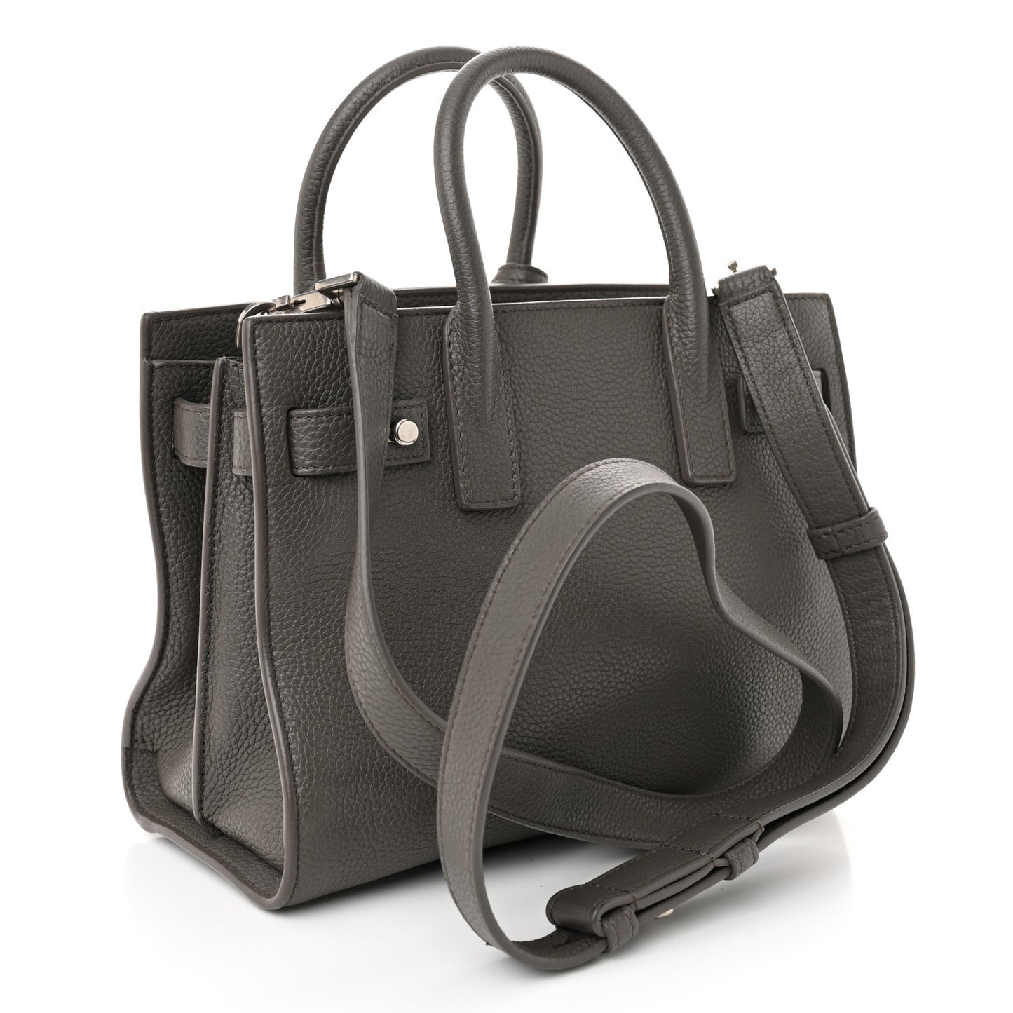 Grained Calfskin Nano Supple Sac De Jour Fog