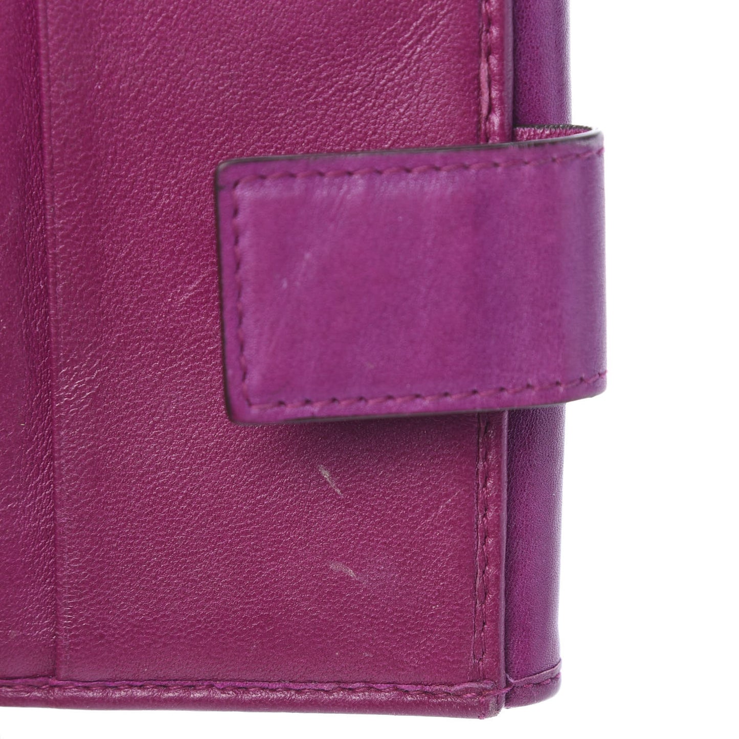 Calfskin Samourai 1947 Armour Woven Wallet Fuchsia
