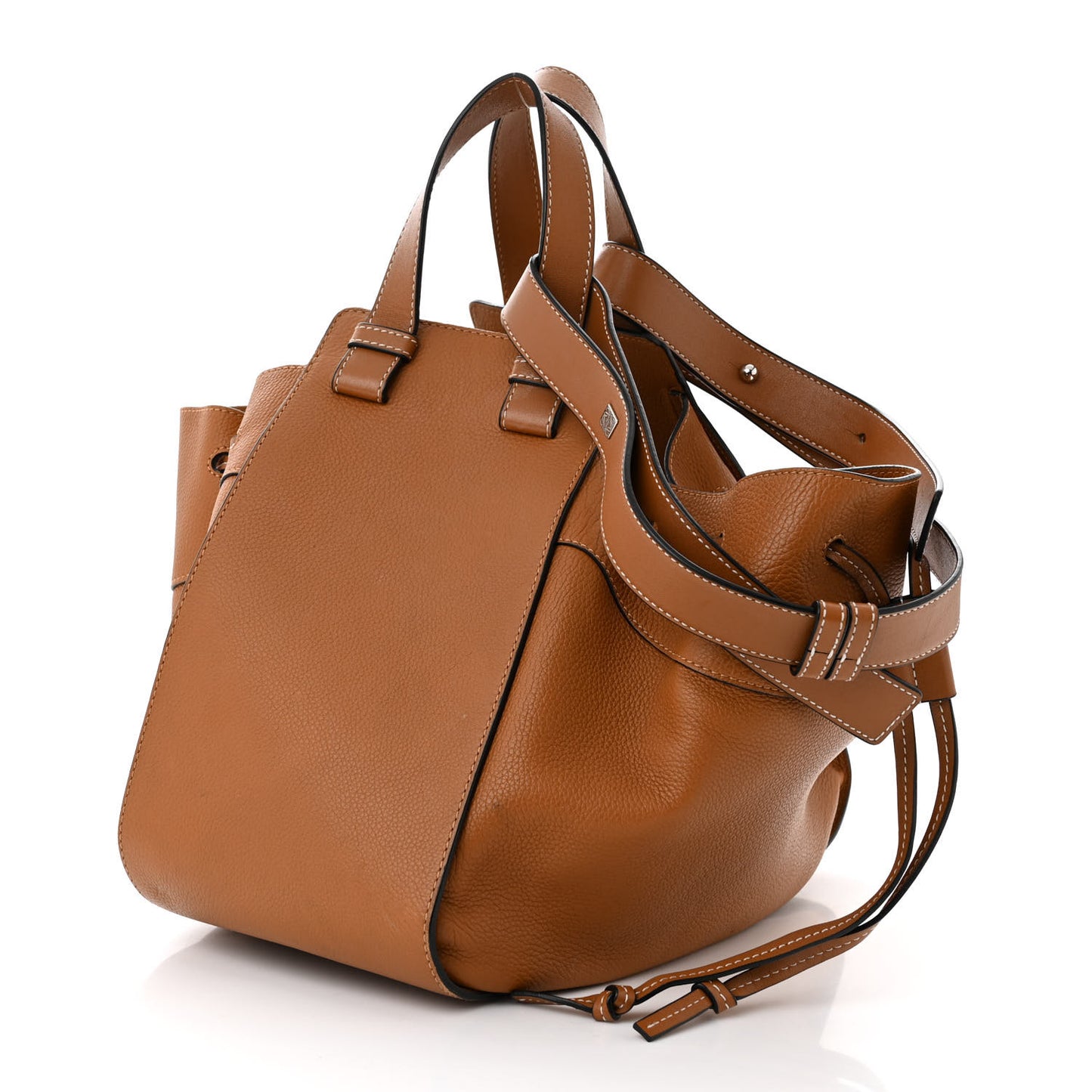 Calfskin Medium Hammock Shoulder Bag Tan