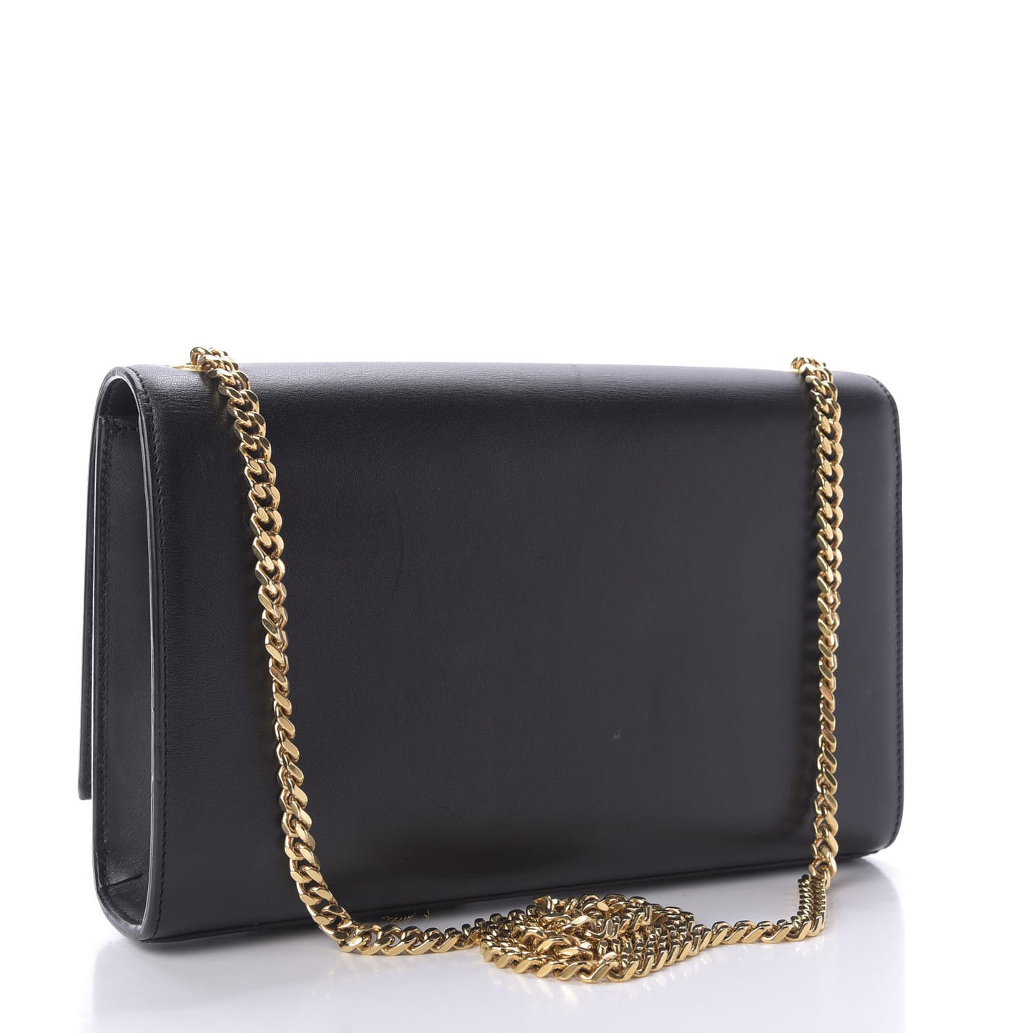 Smooth Calfskin Medium Classic Monogram Kate Tassel Satchel Black