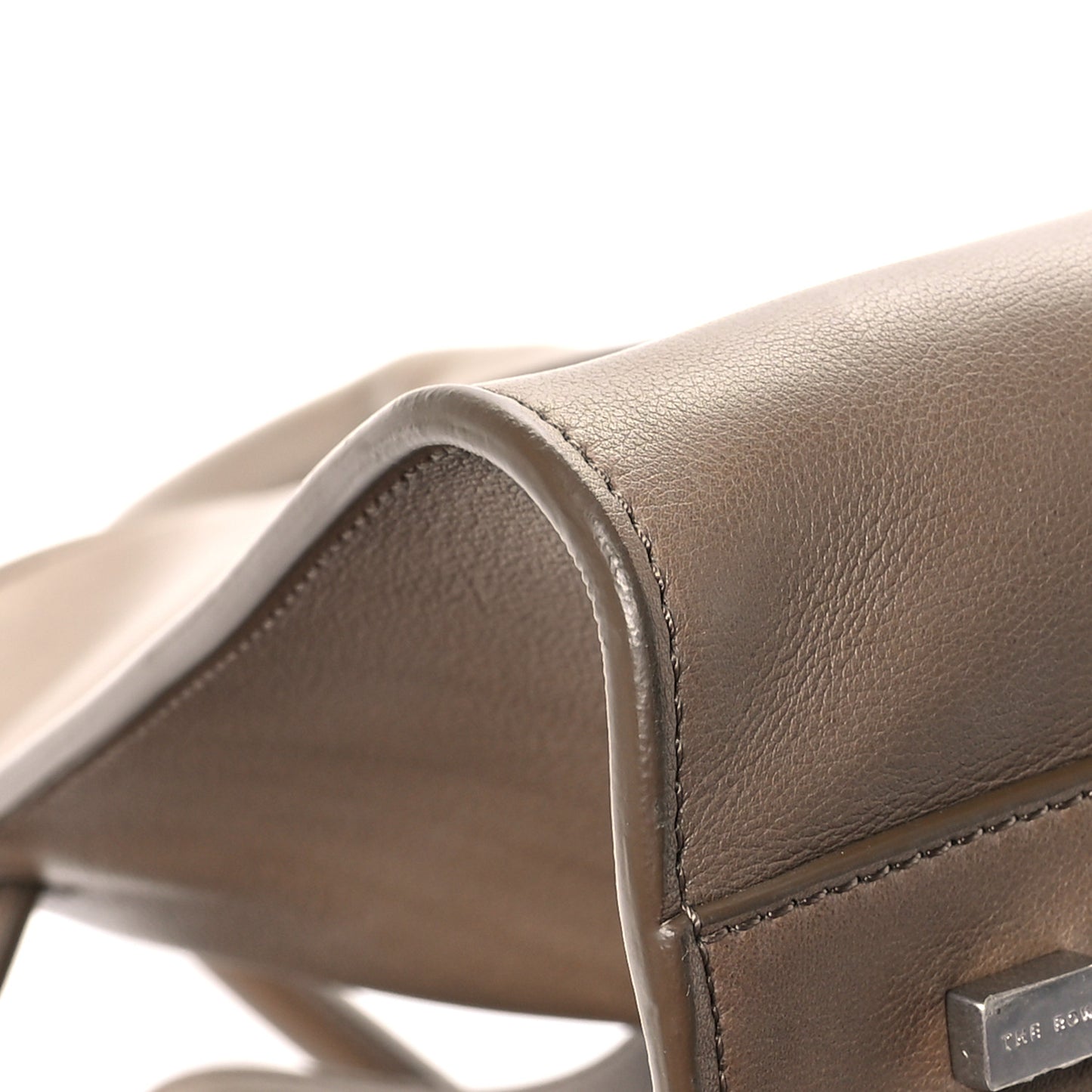 Polished Saddle Calfskin Soft Margaux 15 Mouse Grey