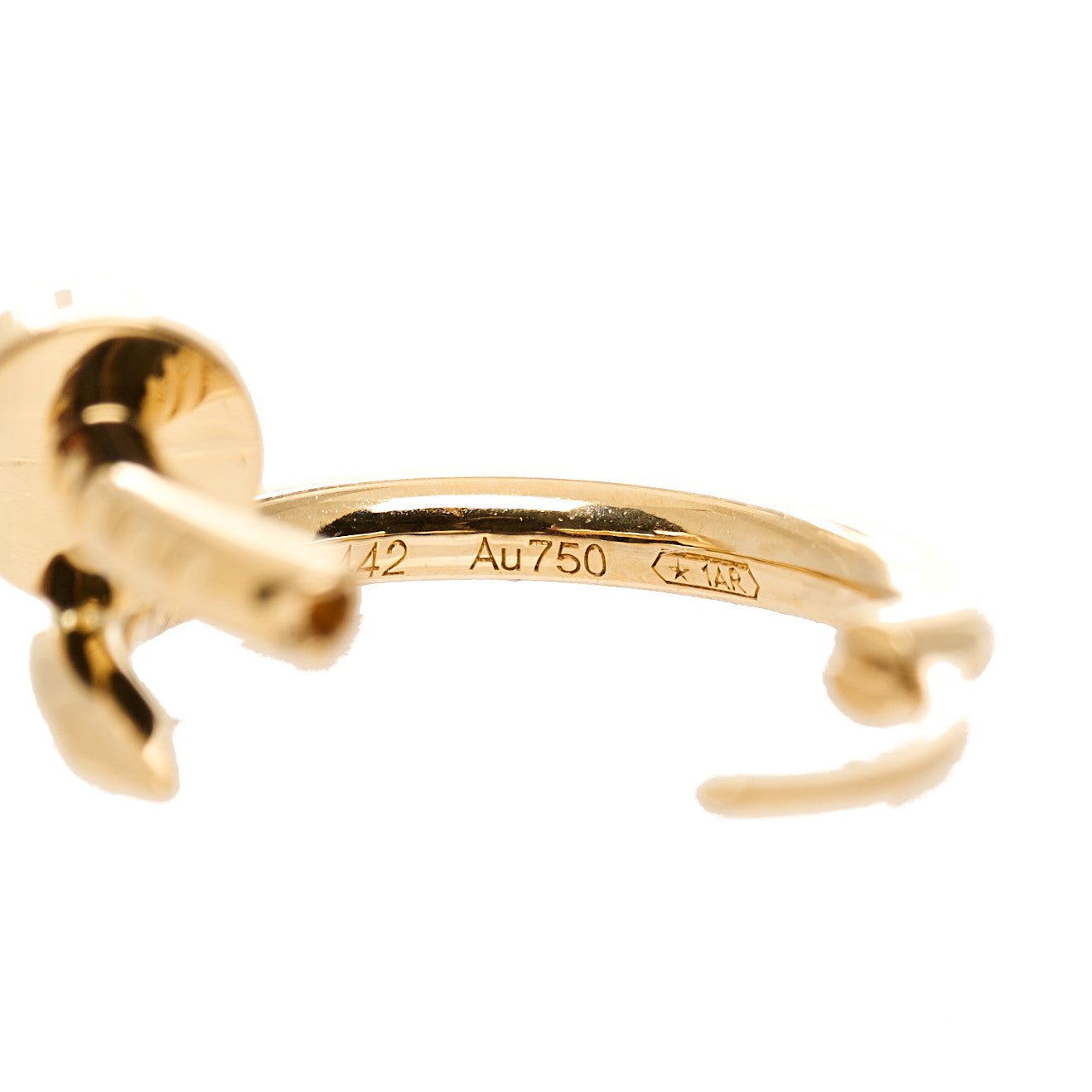 18K Yellow Gold Juste Un Clou Single Hoop Earring