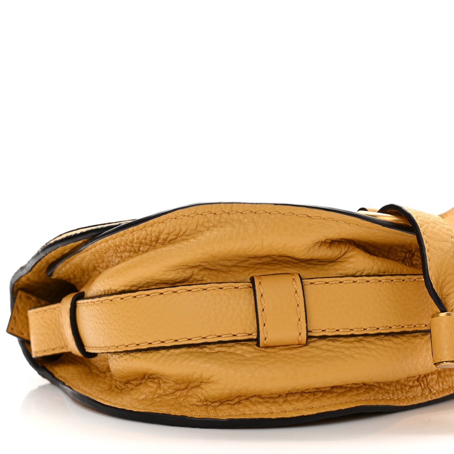 Chloe Calfskin Mini Marcie Round Crossbody Bag Honey Gold 10 of 11