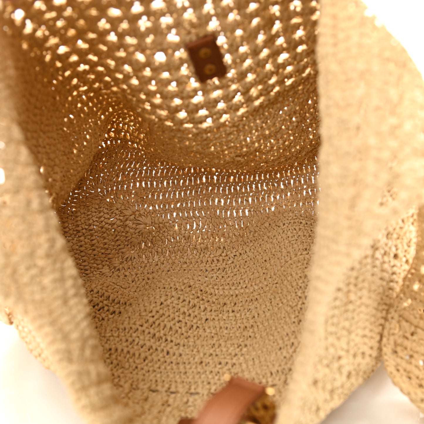 Raffia Monogram Hobo Naturale