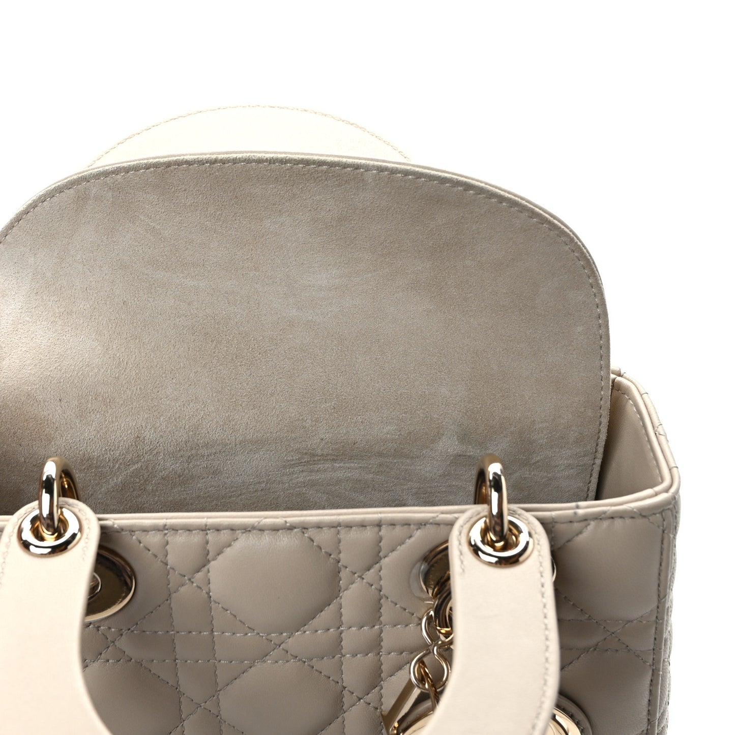 Calfskin Cannage Small My ABCDior Lady Dior Beige