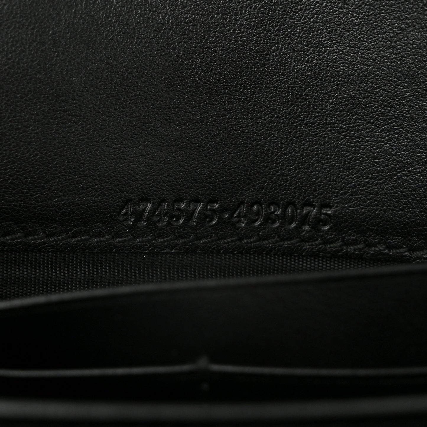 Calfskin Matelasse GG Marmont Chain Wallet Black