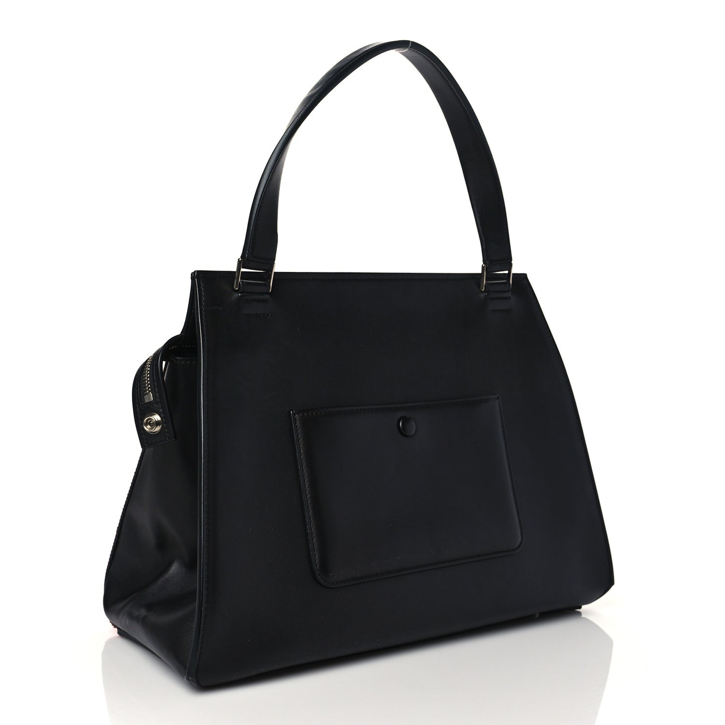 Pony Hair Medium Edge Shoulder Bag Vermillion