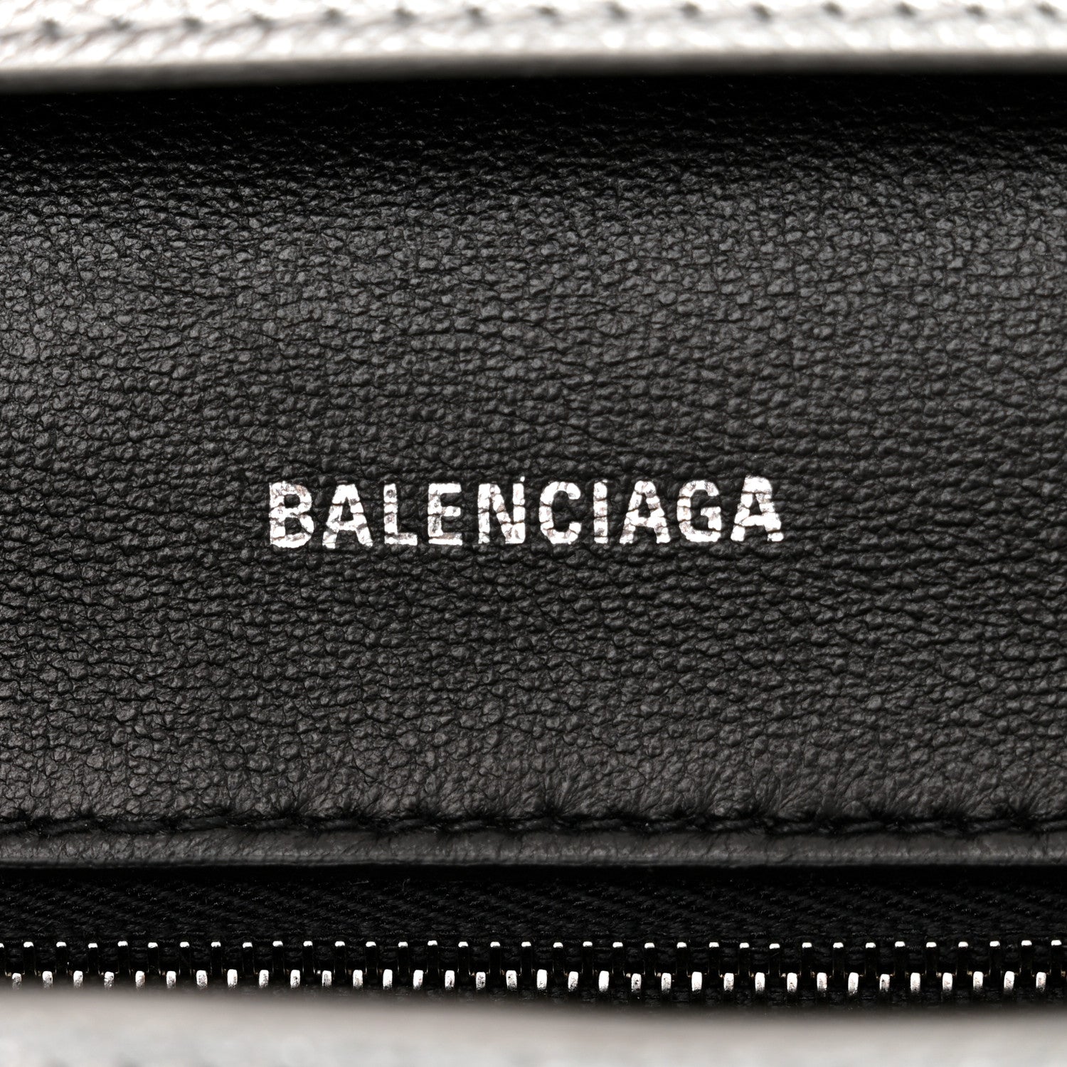 Balenciaga Metallic Soft Textured Calfskin Small Downtown Shoulder Bag Silver 6 of 10