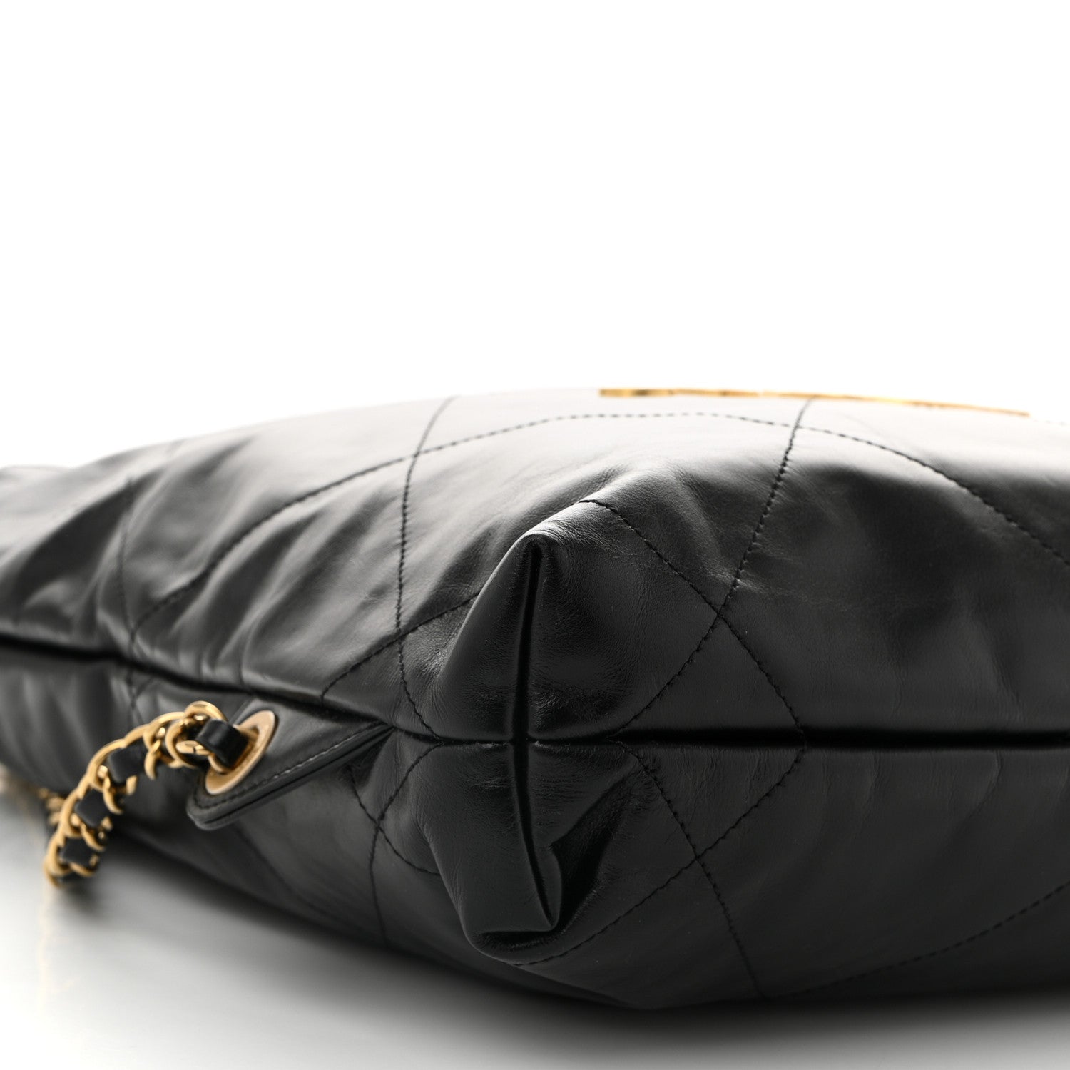 Chanel Shiny Calfskin Quilted Chanel 22 Backpack Black 9 of 10