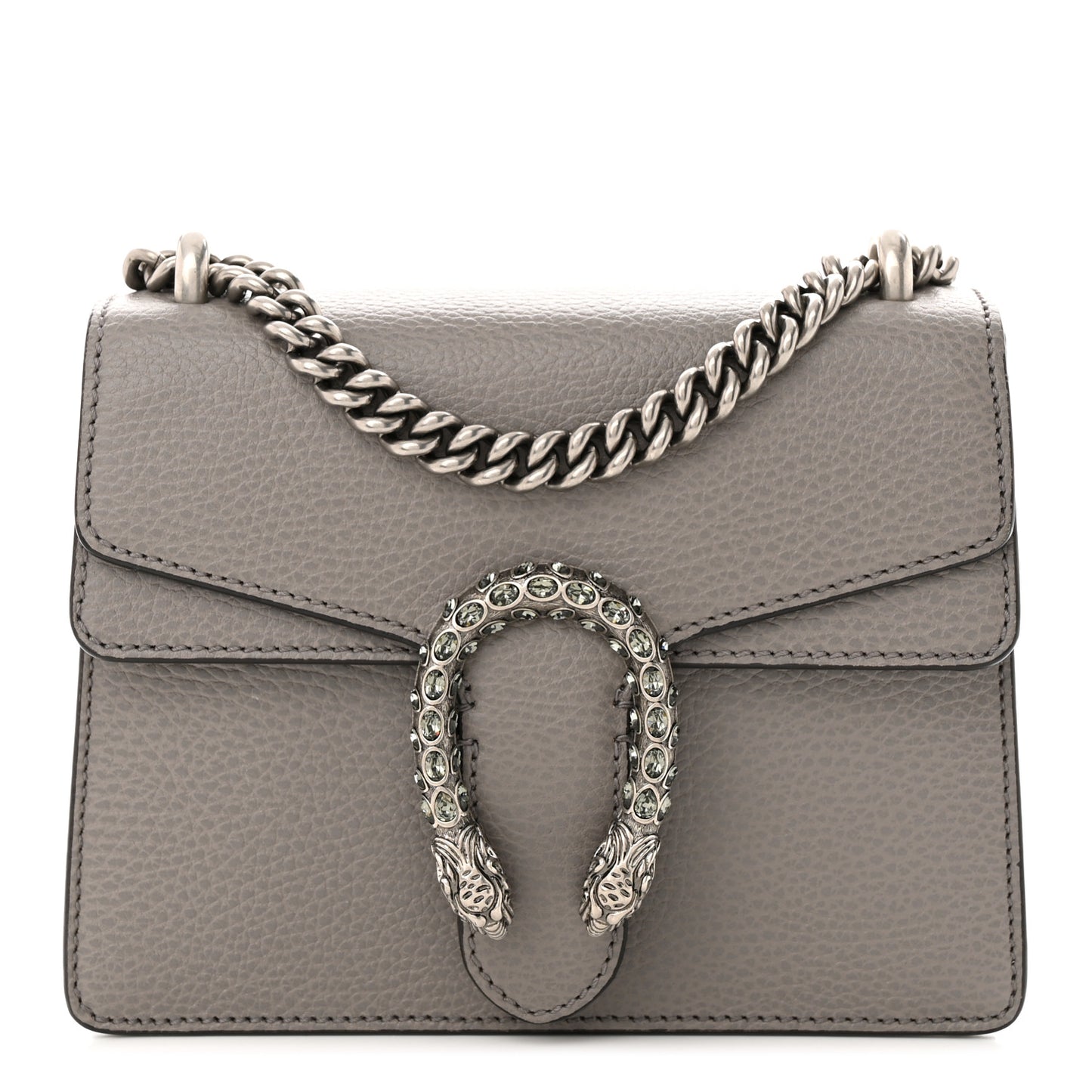 Calfskin Mini Dionysus Shoulder Bag Dusty Grey