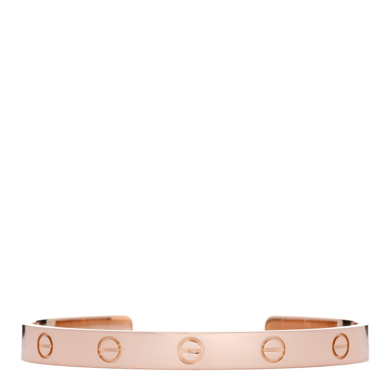 Cartier 18K Pink Gold LOVE Cuff Bracelet 17 1 of 4