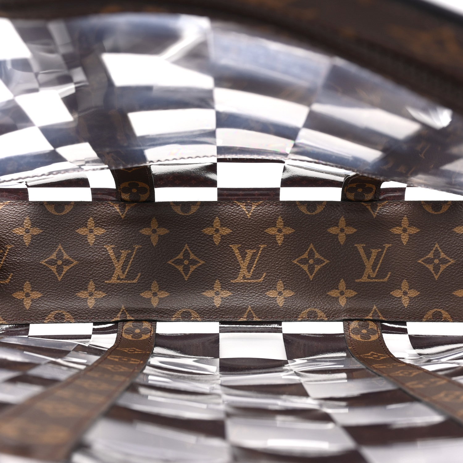 Louis Vuitton PVC Monogram Chess Sac Plat 5 of 11