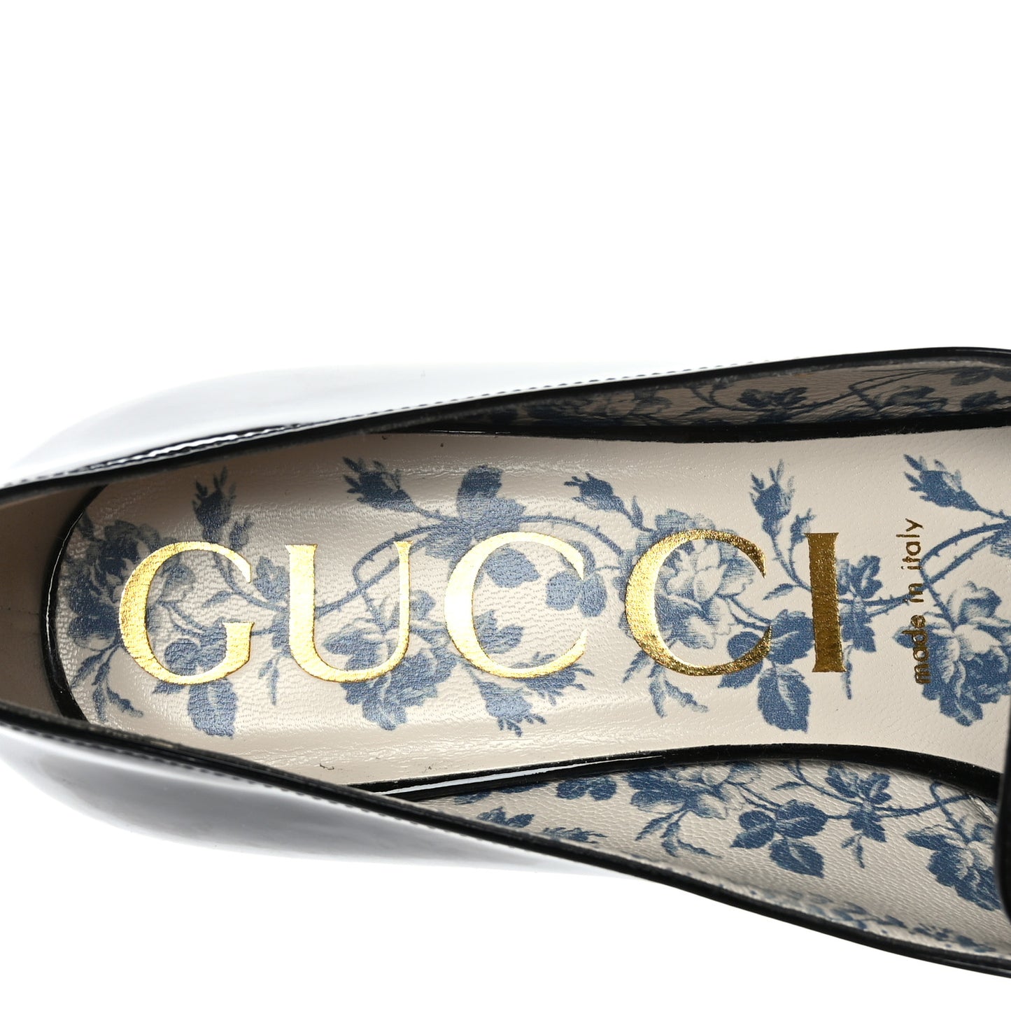 Vernice GG Victoire 55mm Loafer Pumps 39.5 Black