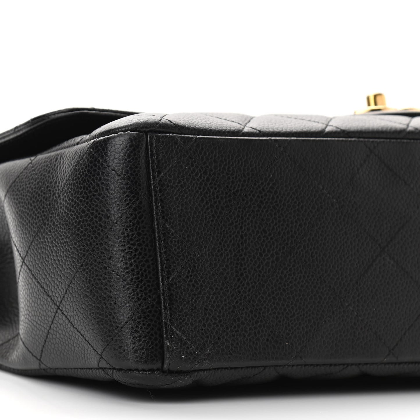 Caviar Quilted Maxi Double Flap Black