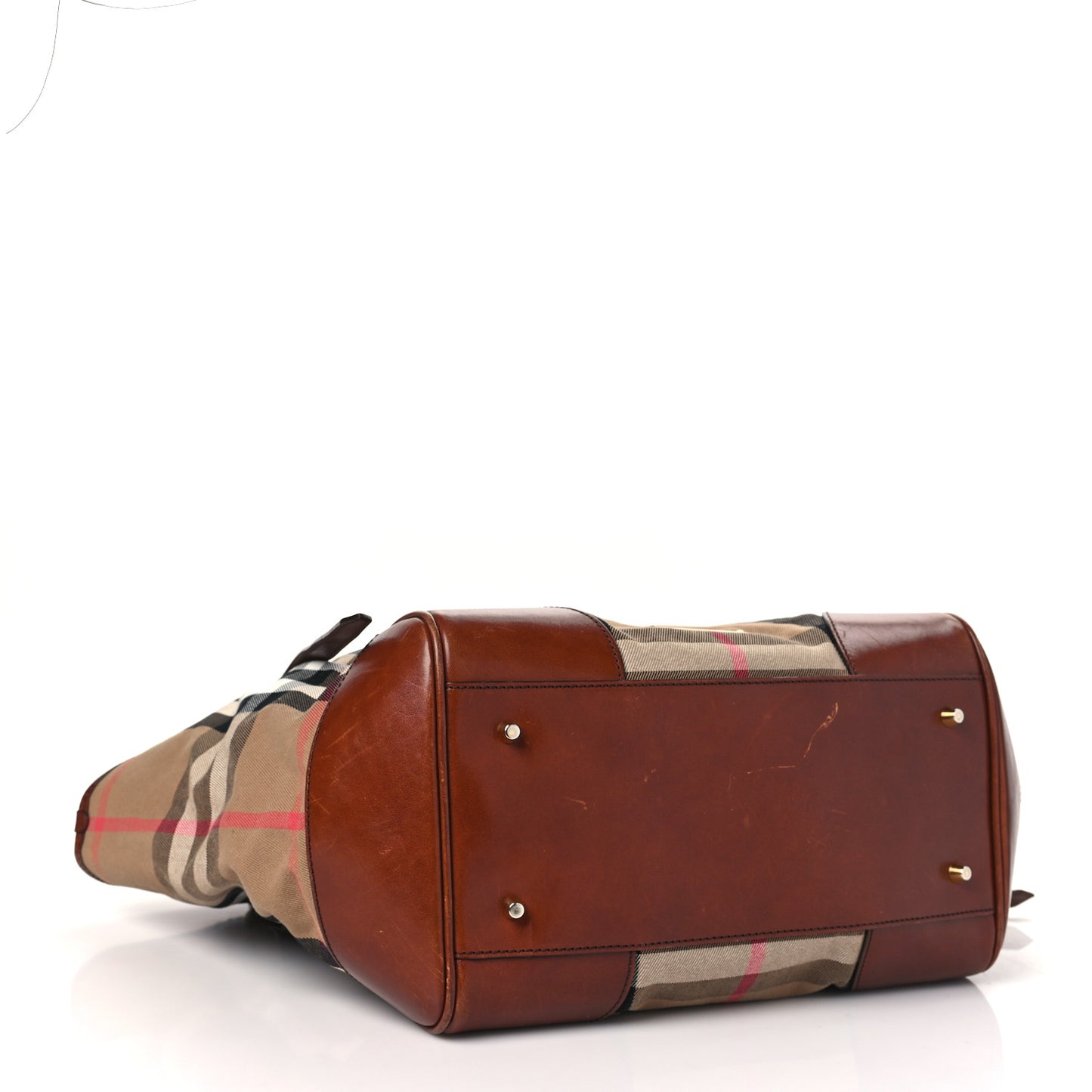 House Check Medium Canterbury Tote Dark Tan