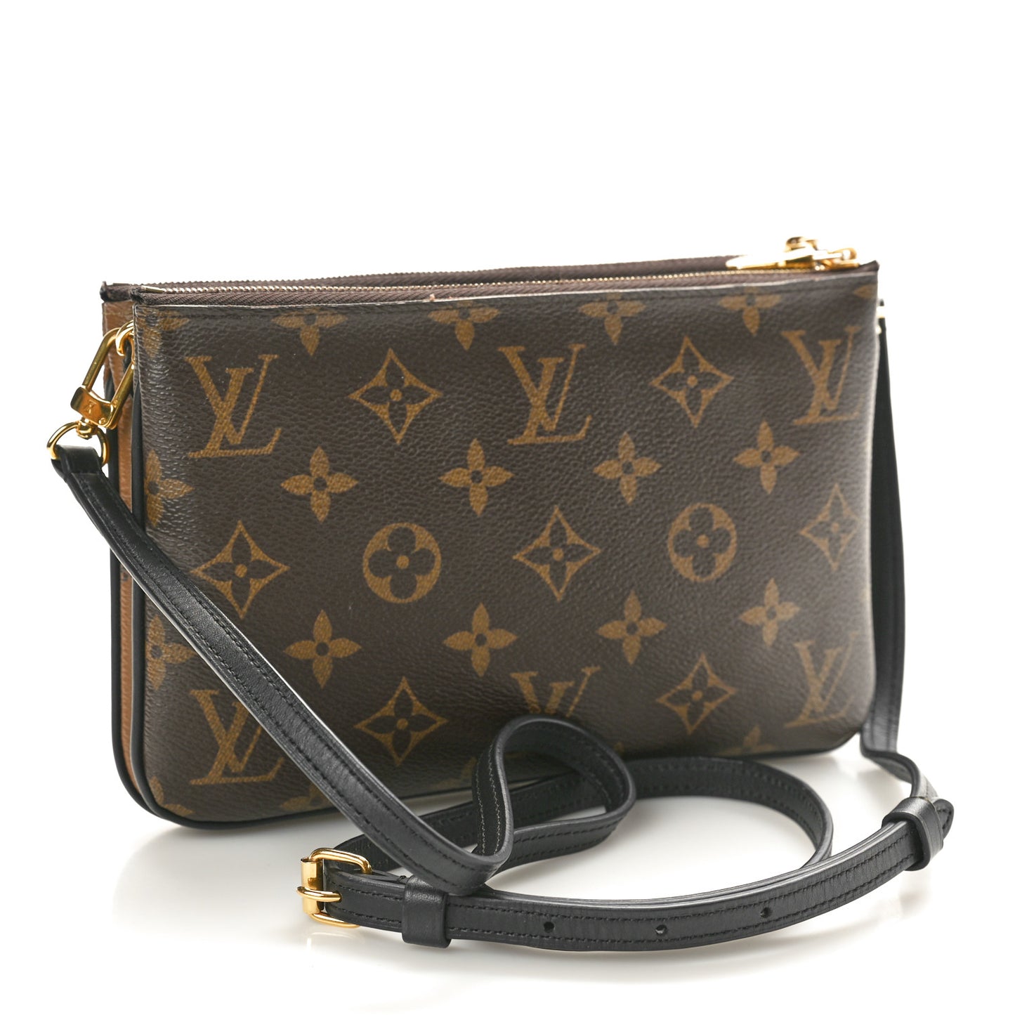 Reverse Monogram Giant Double Zip Pochette