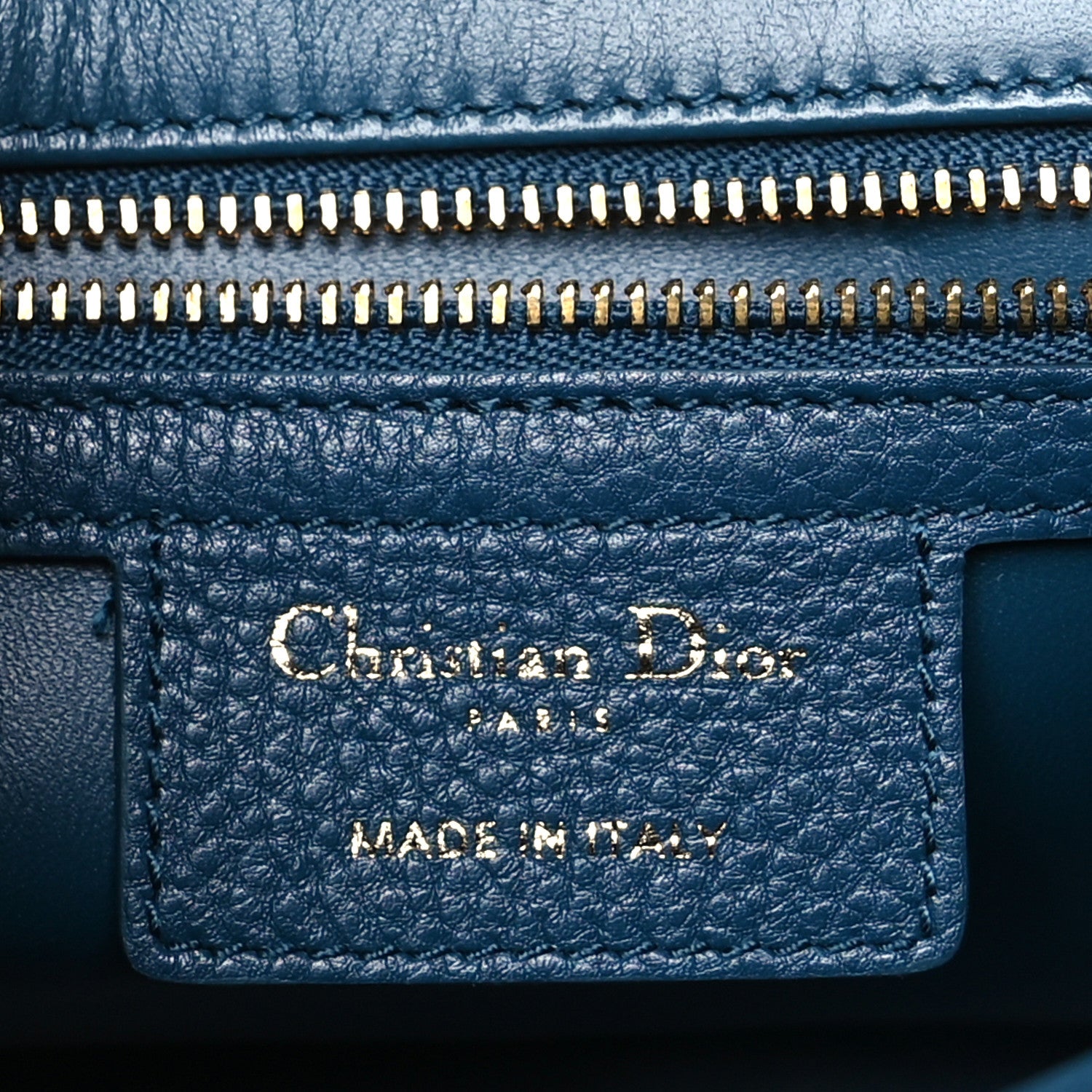 Christian Dior Calfskin Cannage Medium Caro Bag Steel Blue 6 of 10