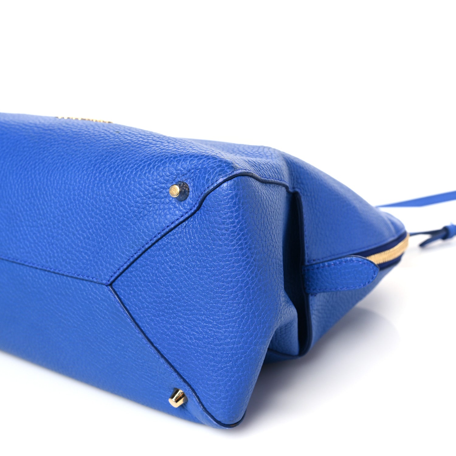 Burberry London Grainy Calfskin Medium Greenwood Bowling Bag Brilliant Blue 8 of 8