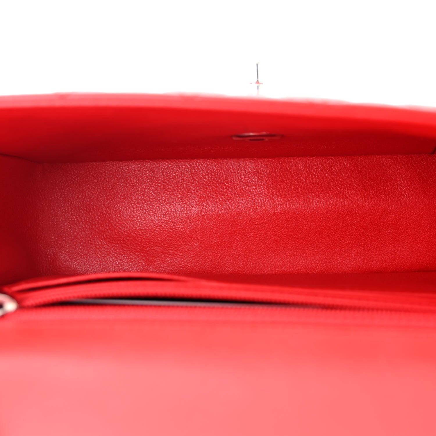 Chanel Patent Calfskin Quilted Bi-Color Mini Rectangular Flap Red Black 5 of 10