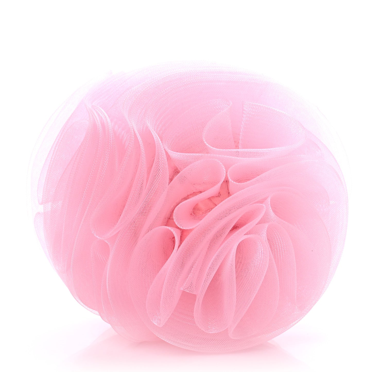 Tulle Mesh Pom Bag Cradle Pink