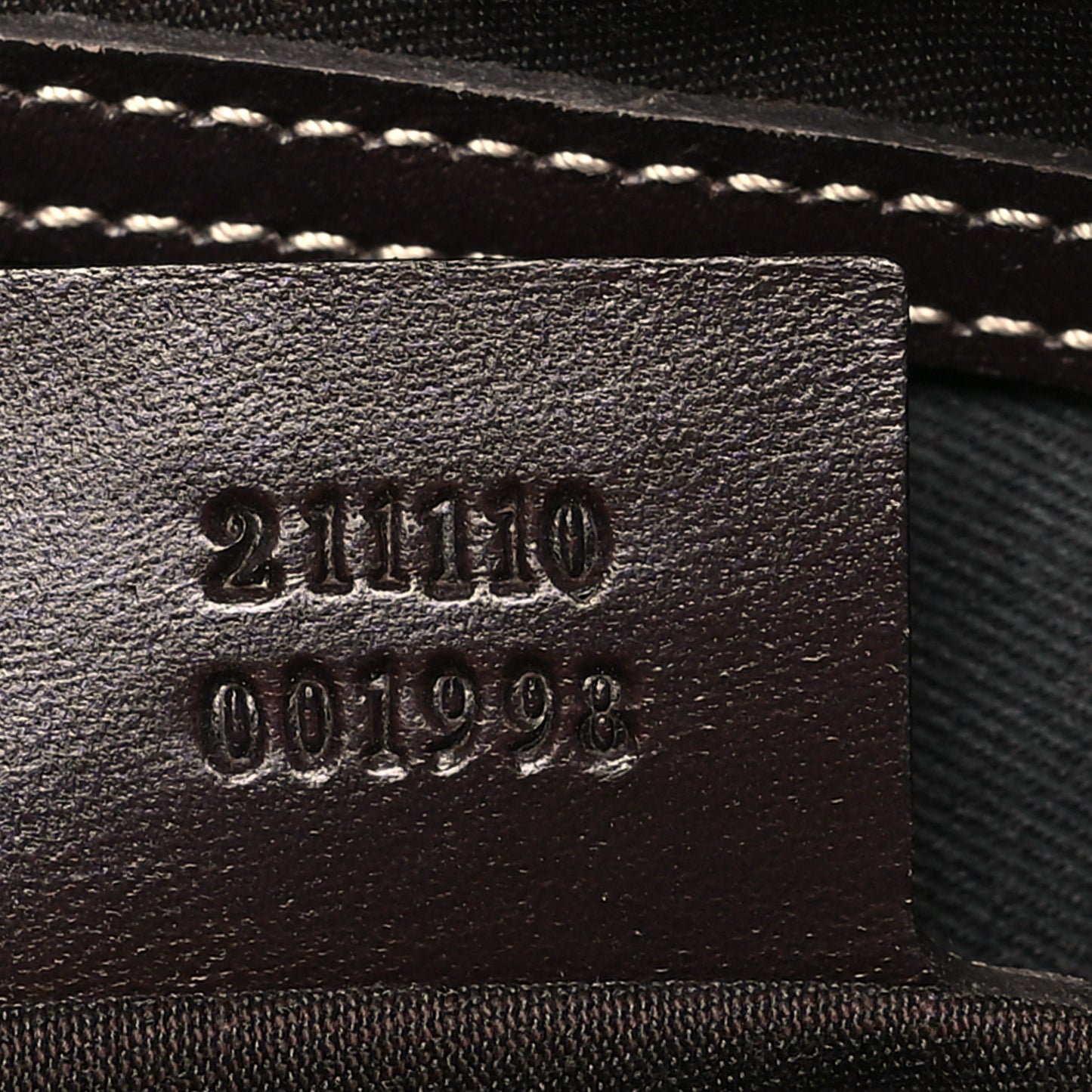GG Supreme Monogram Belt Bag Dark Brown