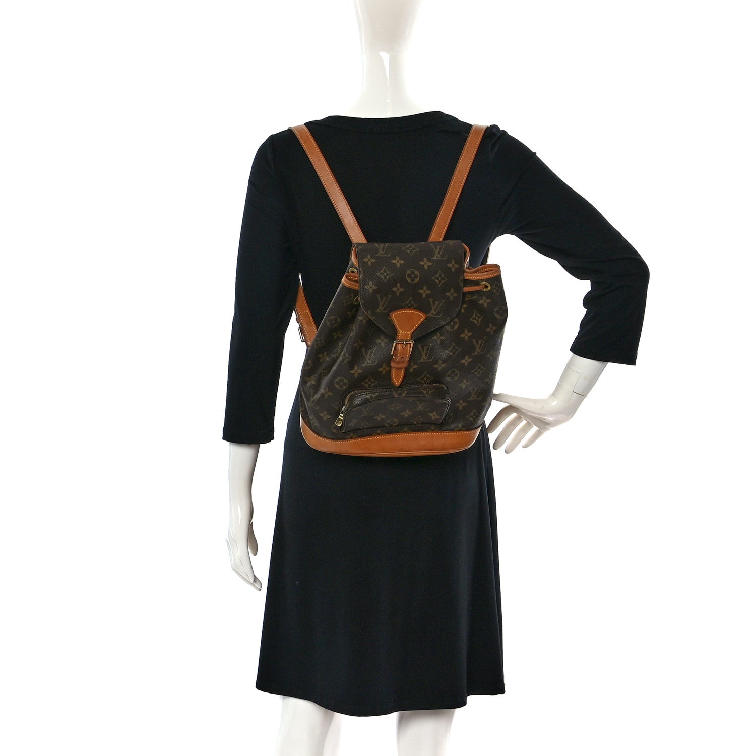 Louis Vuitton Monogram Montsouris MM Backpack 2 of 19