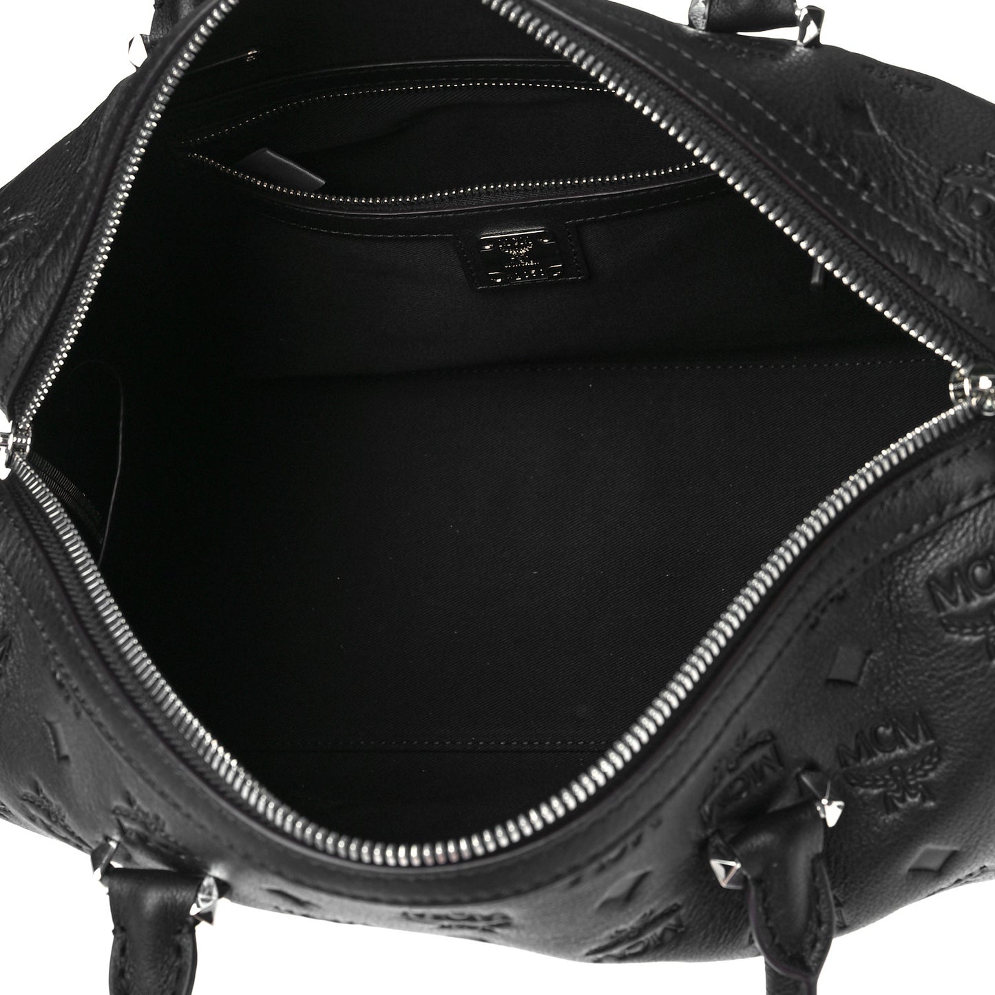 Calfskin Ottomar Monogram Essential Boston Bag Black