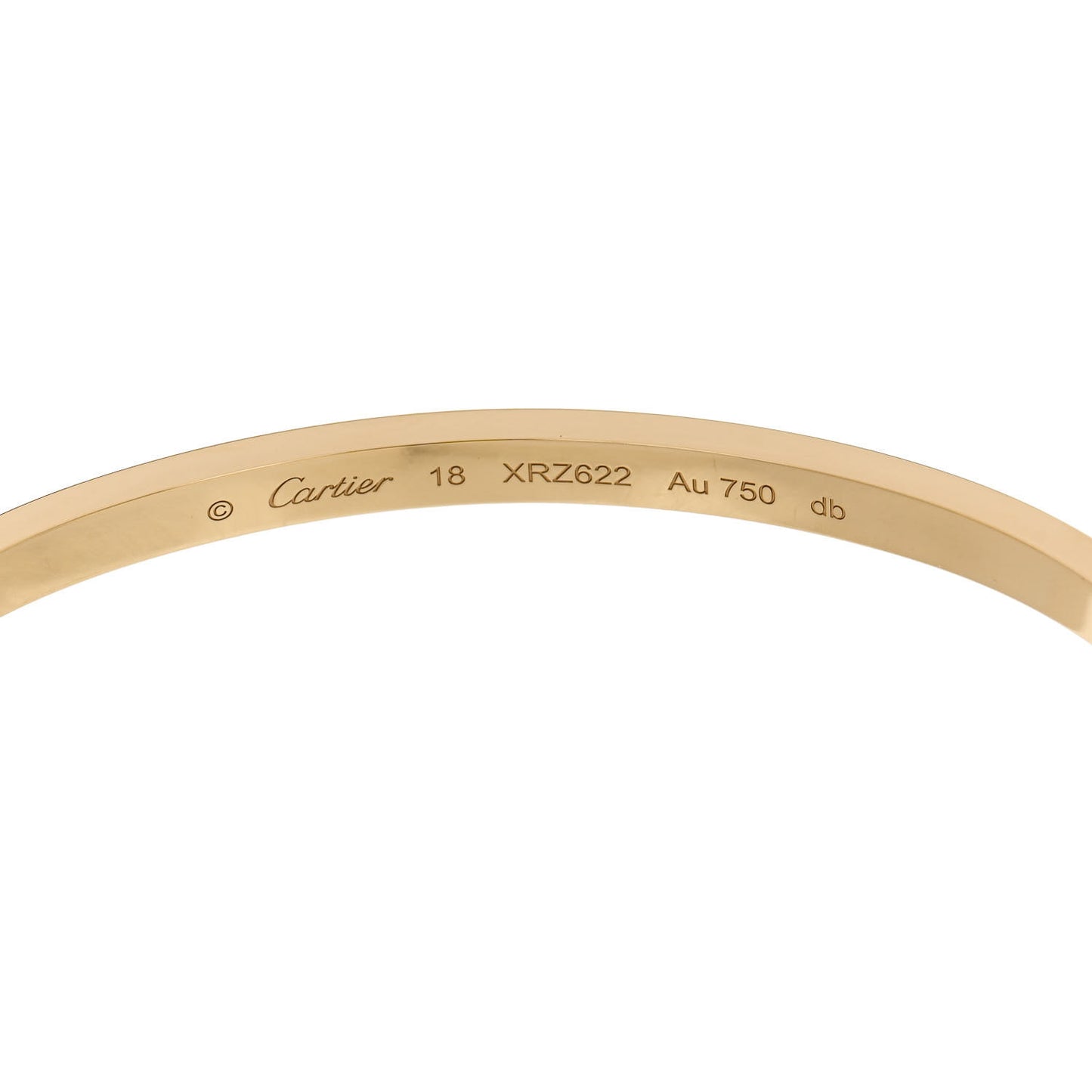 18K Yellow Gold 6 Diamond Small LOVE Bracelet 18
