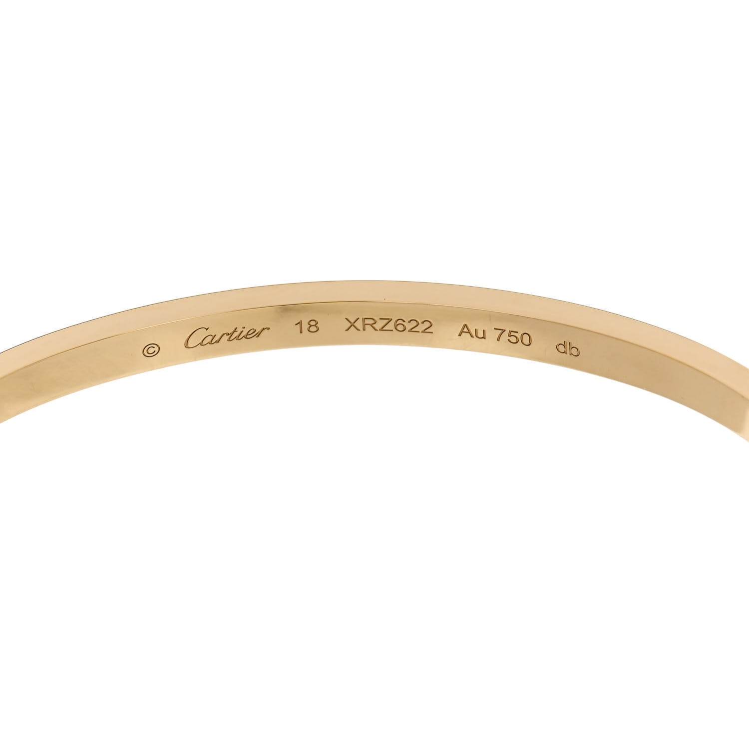 Cartier 18K Yellow Gold 6 Diamond Small LOVE Bracelet 18 6 of 8