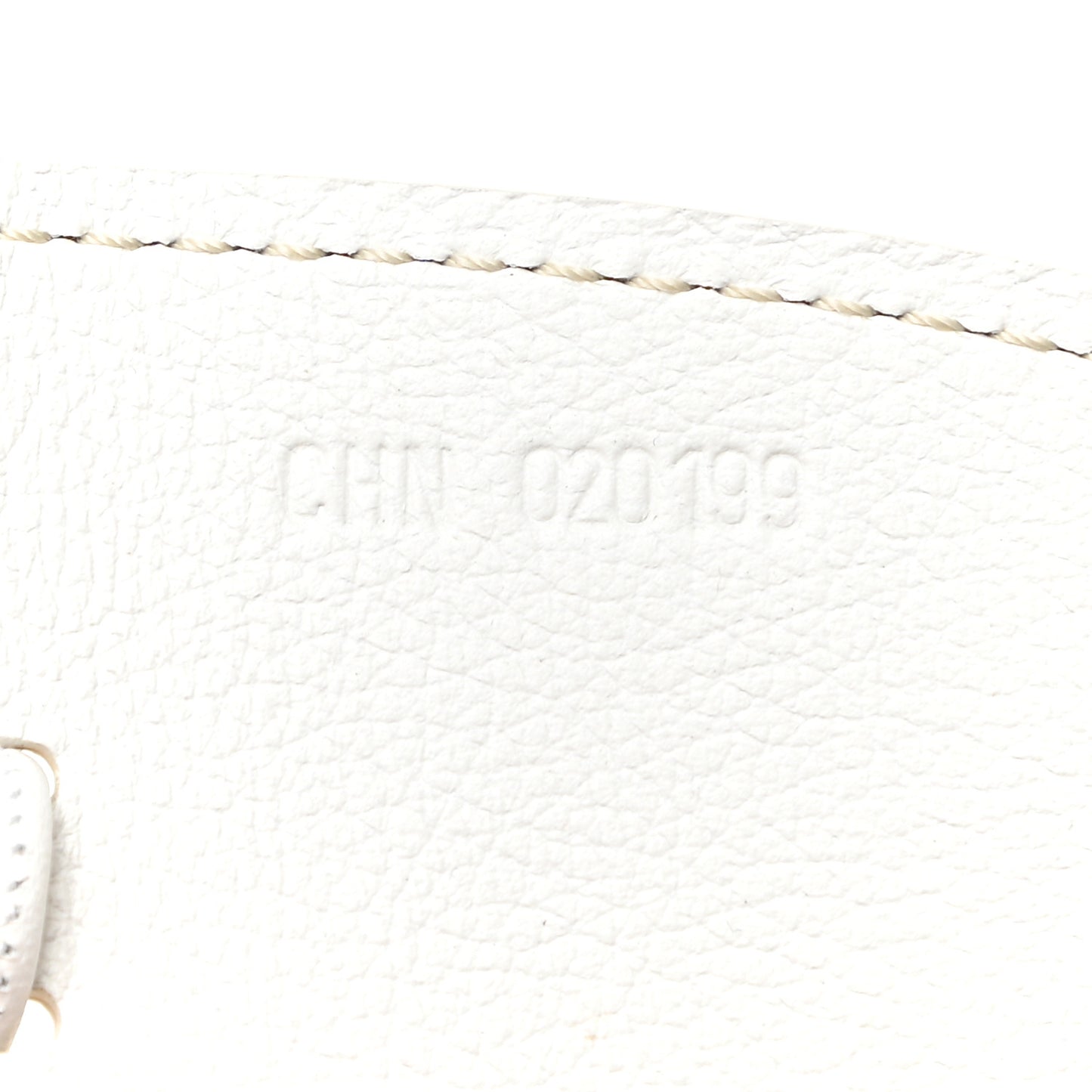 Calfskin Bag Clip White
