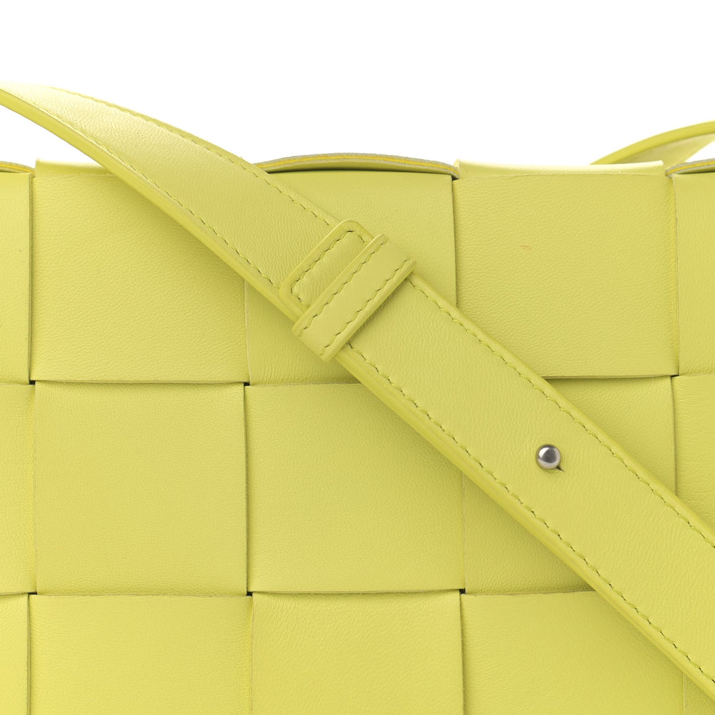 Nappa Maxi Intreccio Cassette Bag Seagrass