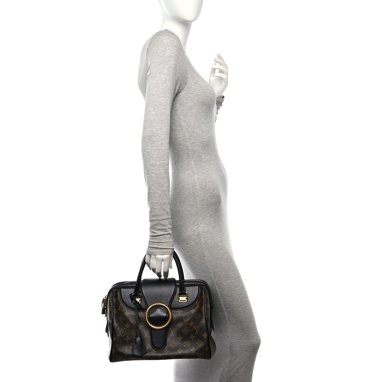 Monogram Golden Arrow Speedy Black