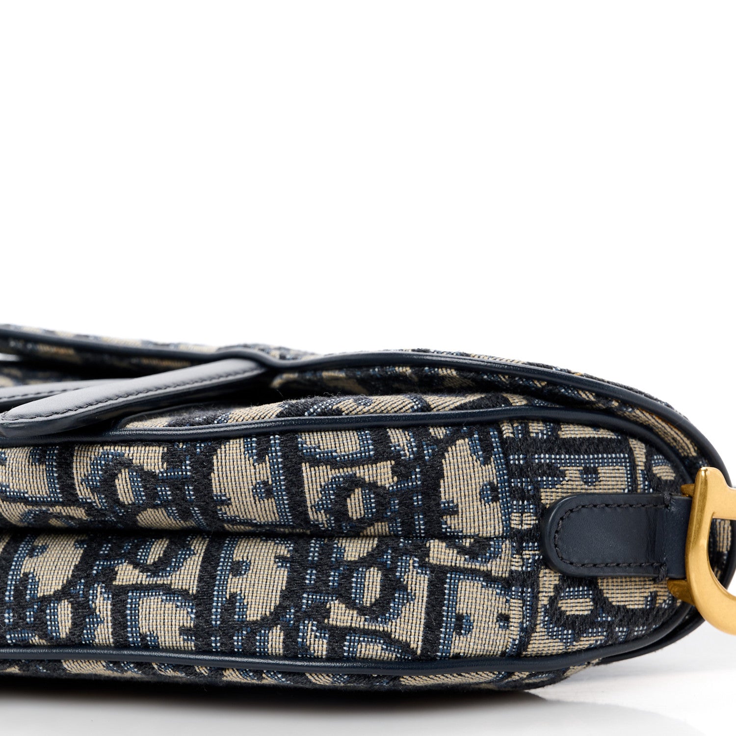 Christian Dior Oblique Mini Saddle Bag Blue 10 of 10