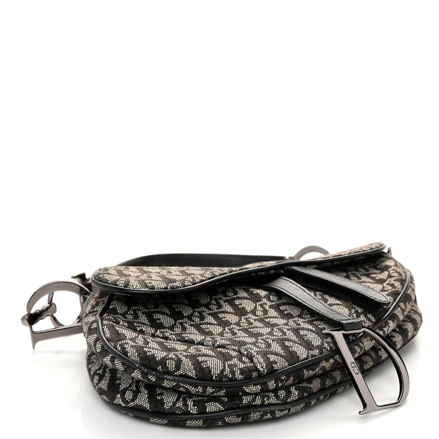 Oblique Saddle Bag Black