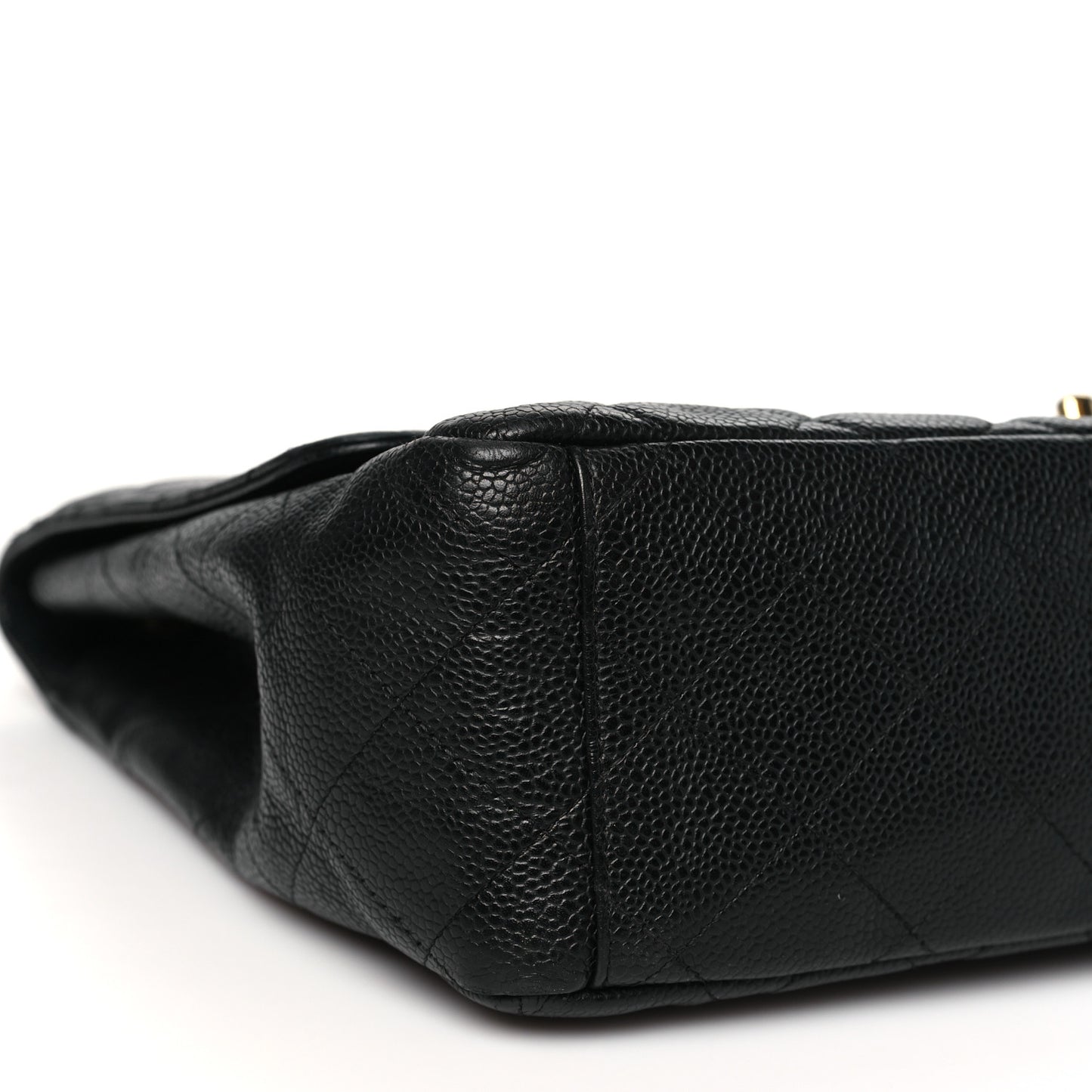 Caviar Quilted Maxi Single Flap Black
