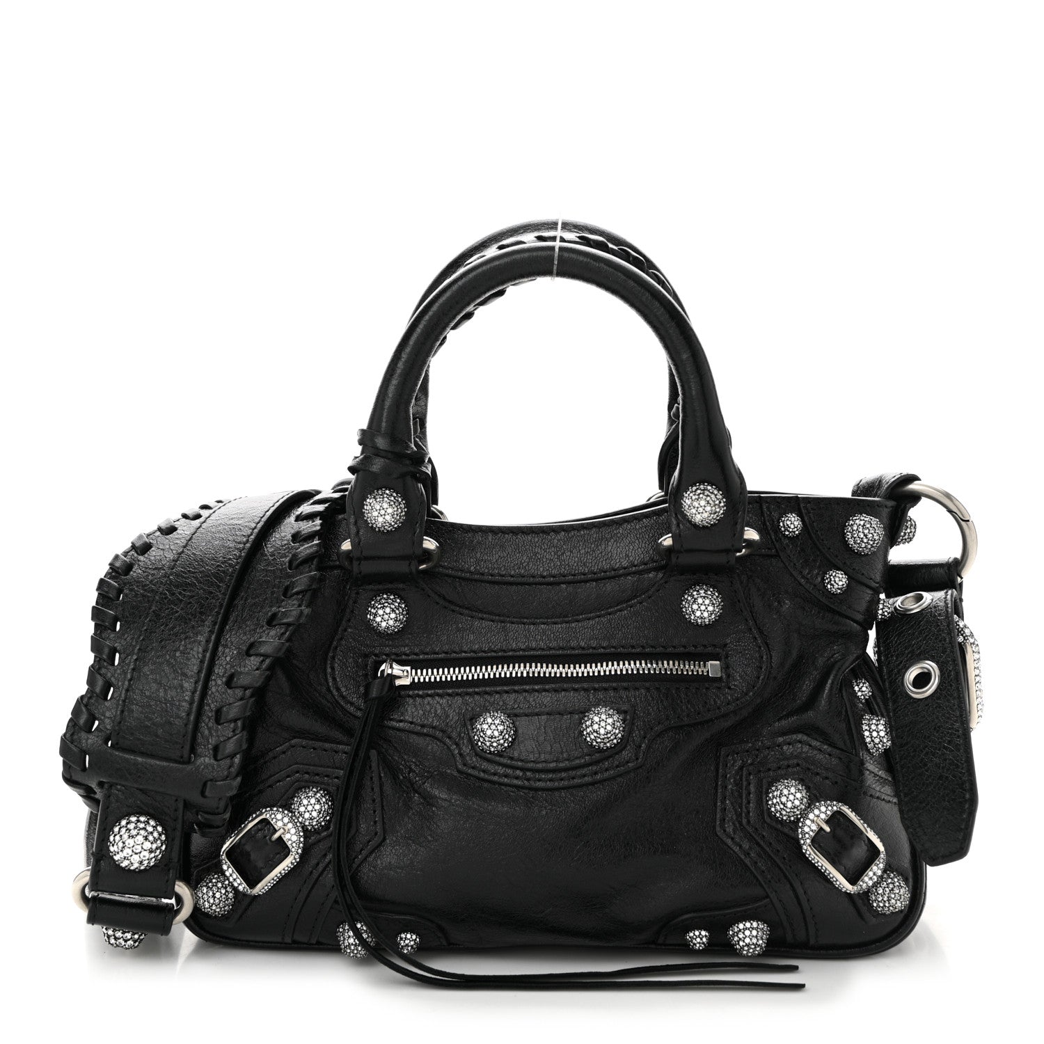 BALENCIAGA neo cagole black カゴール Balenciaga Agneau Arena Crystal Neo Cagole Mini Black 1723141